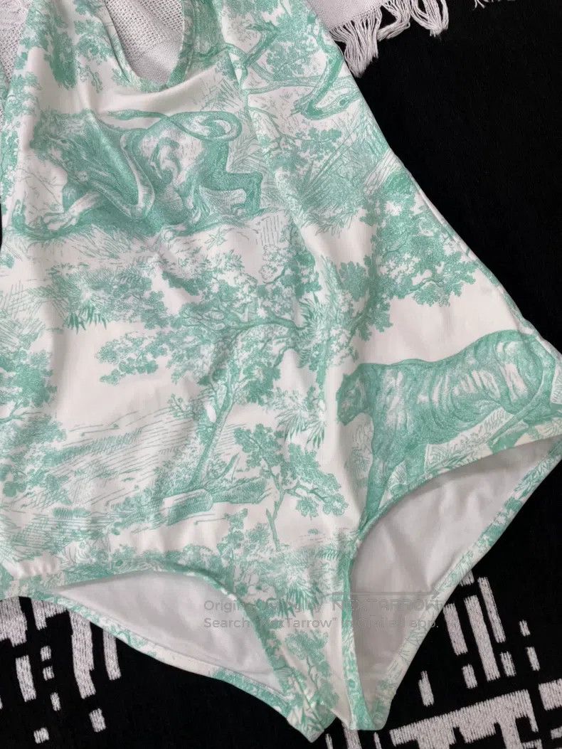 Dior Dior Blue Juy Printed Swimsuit Size 25" / US 0 / IT 36 - 2 Thumbnail