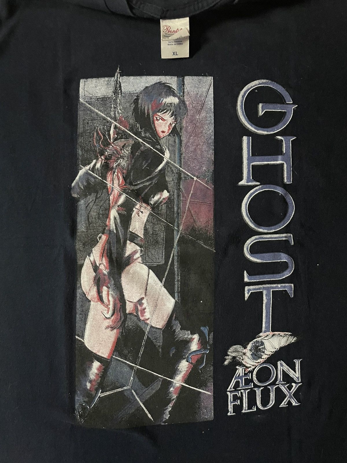 Vintage Rare Ghost In The Shell Aeon Flux Anime T-Shirt | Grailed