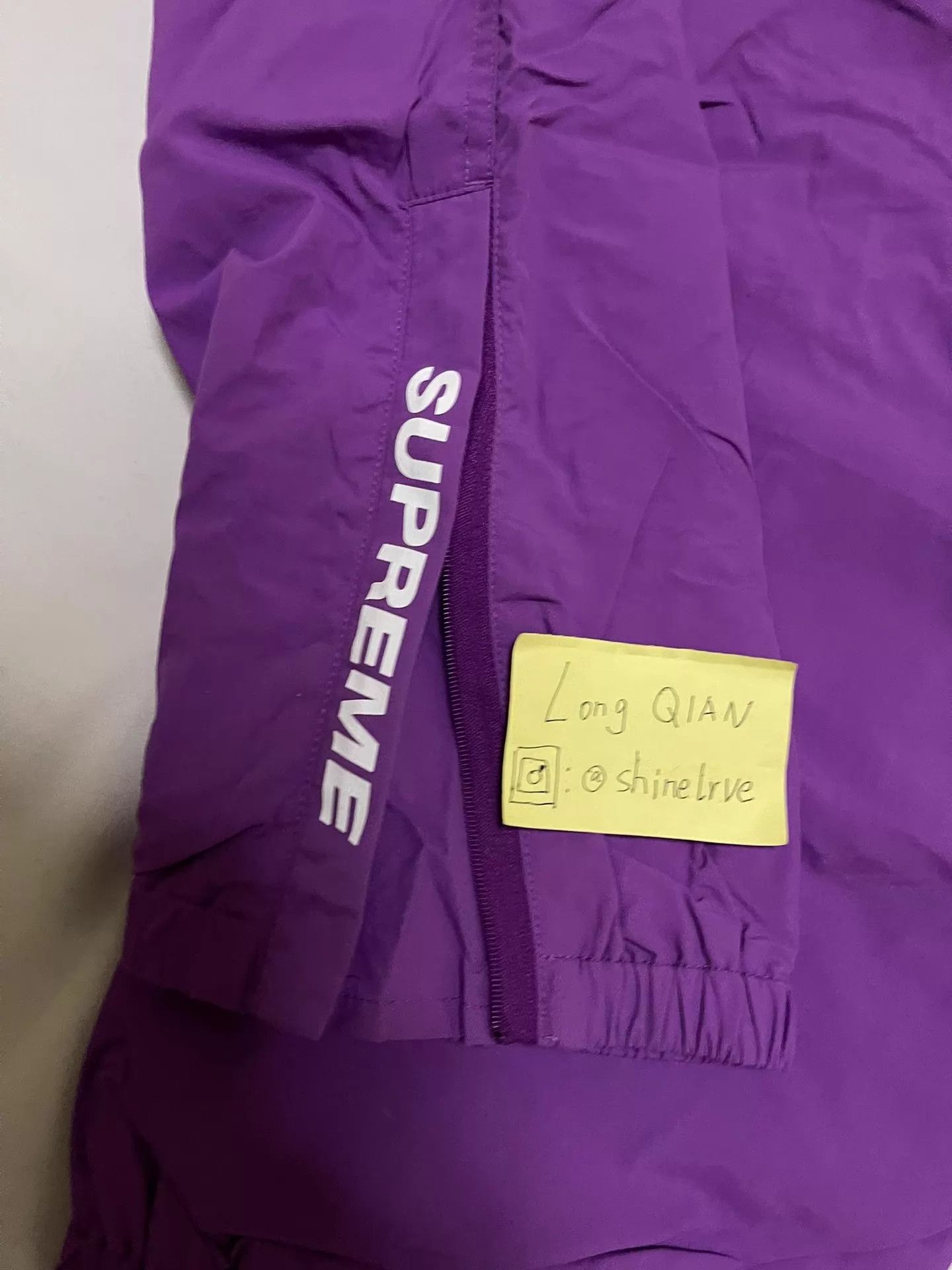 Supreme Supreme Purple Cuffed Warm Up Pants L New With Tags Size US 34 / EU 50 - 3 Thumbnail
