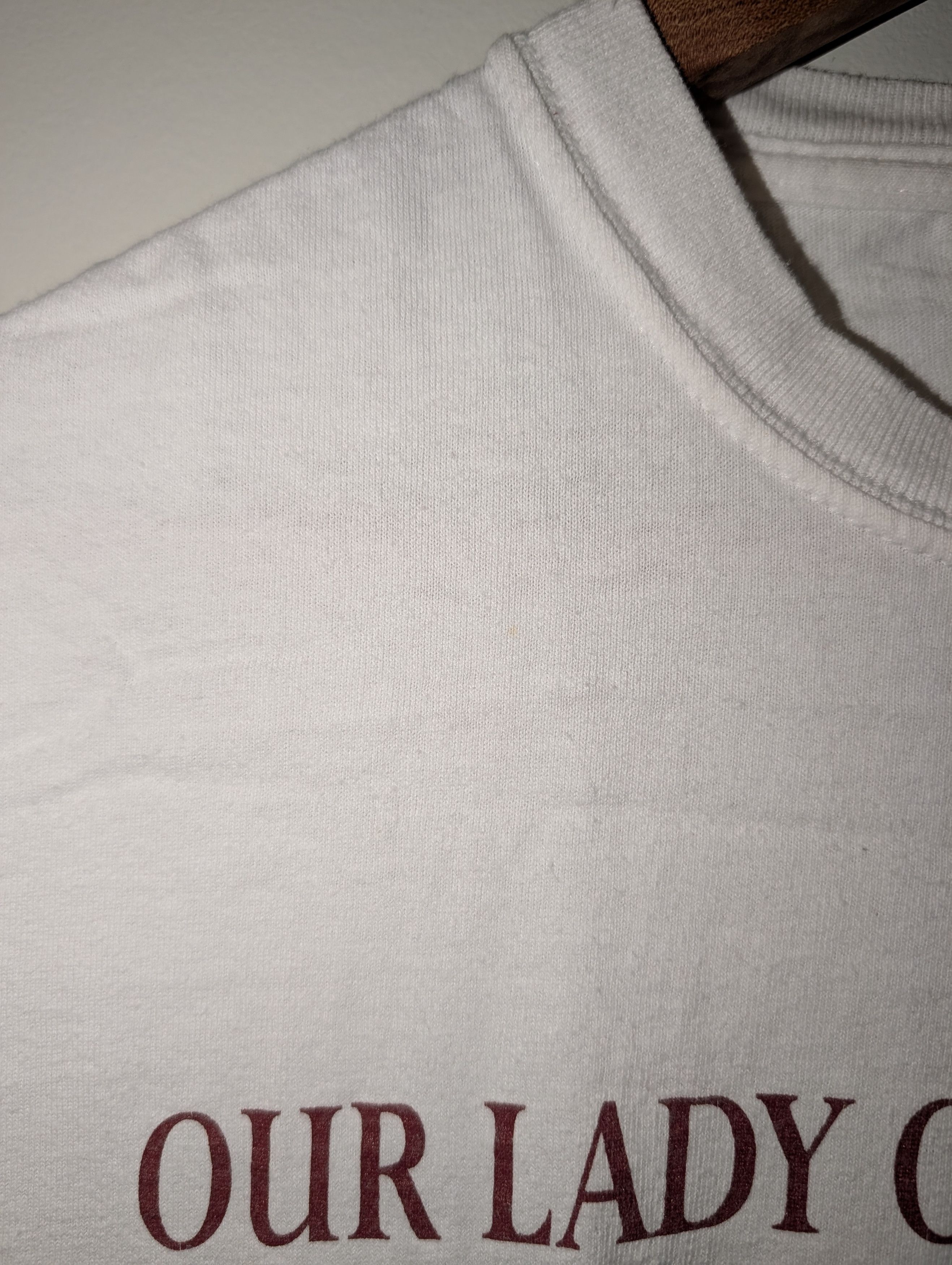 Vintage Vintage Y2K Our Lady of Guadalupe Pray for Us White T-Shirt Size US S / EU 44-46 / 1 - 6 Thumbnail
