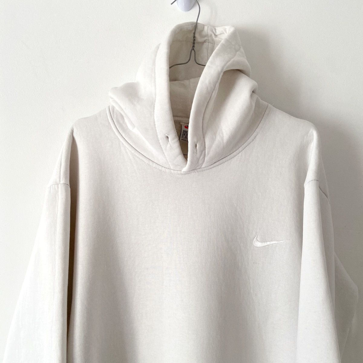 Nike × Vintage Nike hoodie Vintage white Size US M / EU 48-50 / 2 - 2 Thumbnail