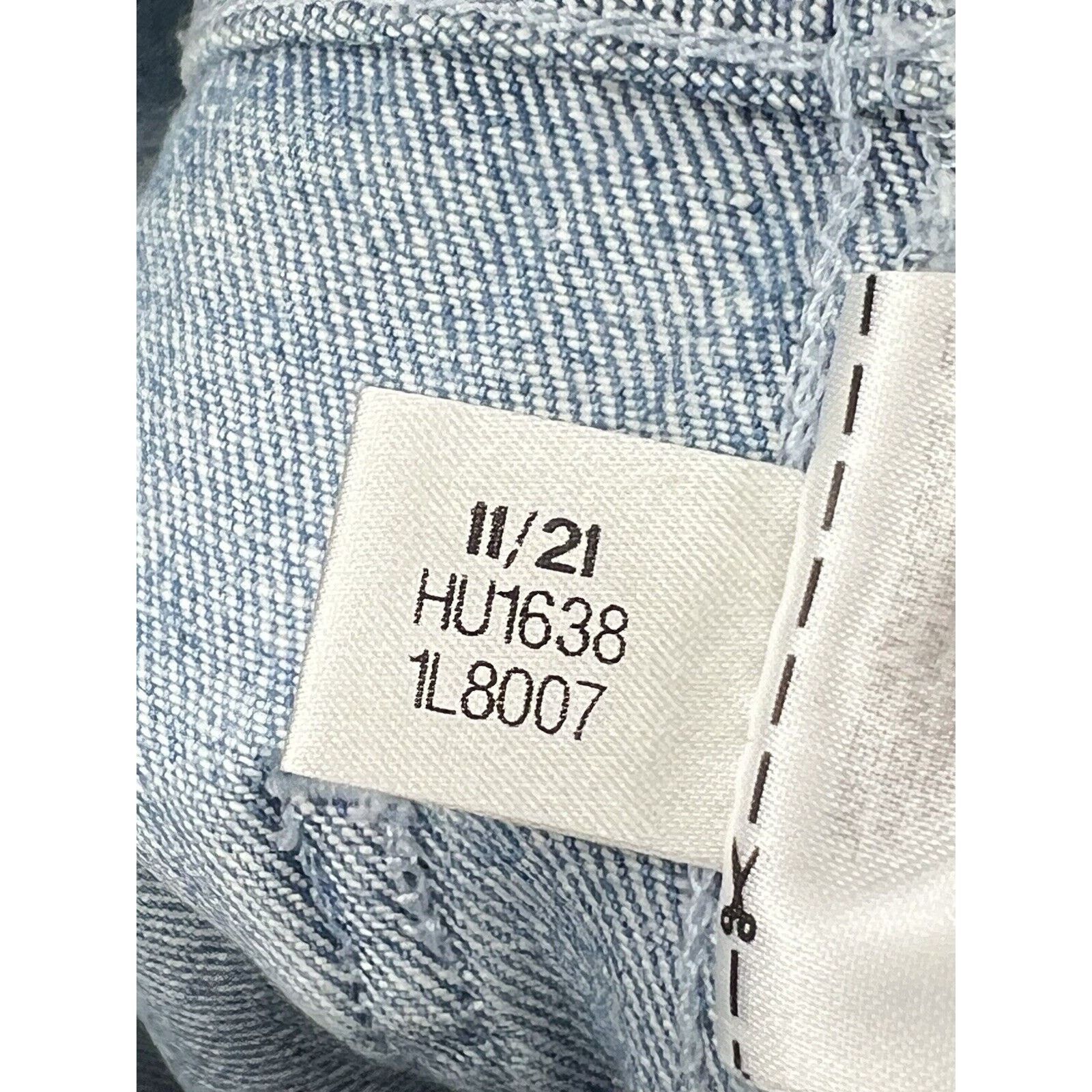 Adidas Adidas Clear Light Wash Blue Straight Leg Denim Jeans Sz. XS Size 24" / US 00 / IT 34 - 4 Thumbnail