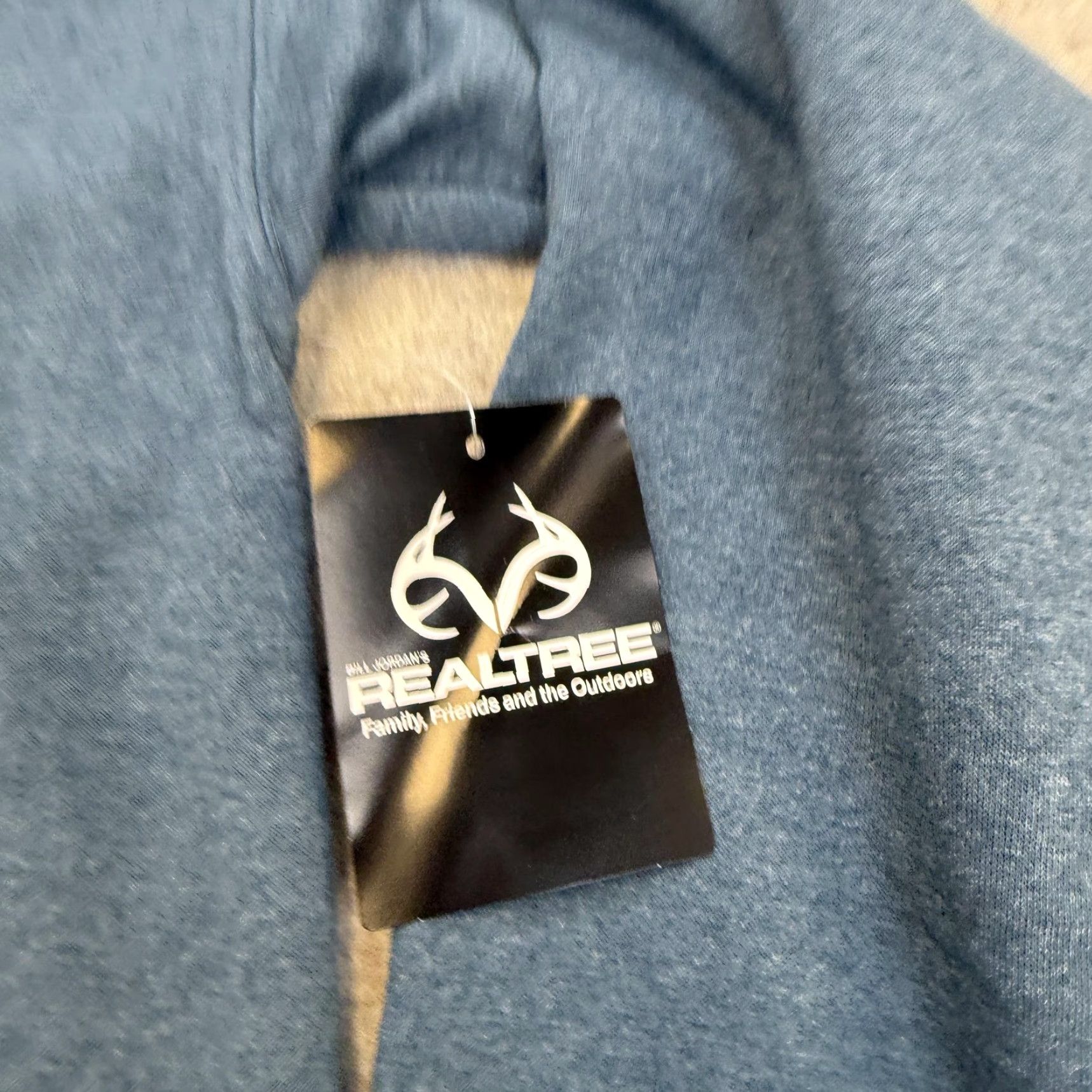 Realtree Realtree Hoodie Mens M Blue Graphic Print Pullover Fleece Hunting Size US M / EU 48-50 / 2 - 4 Thumbnail