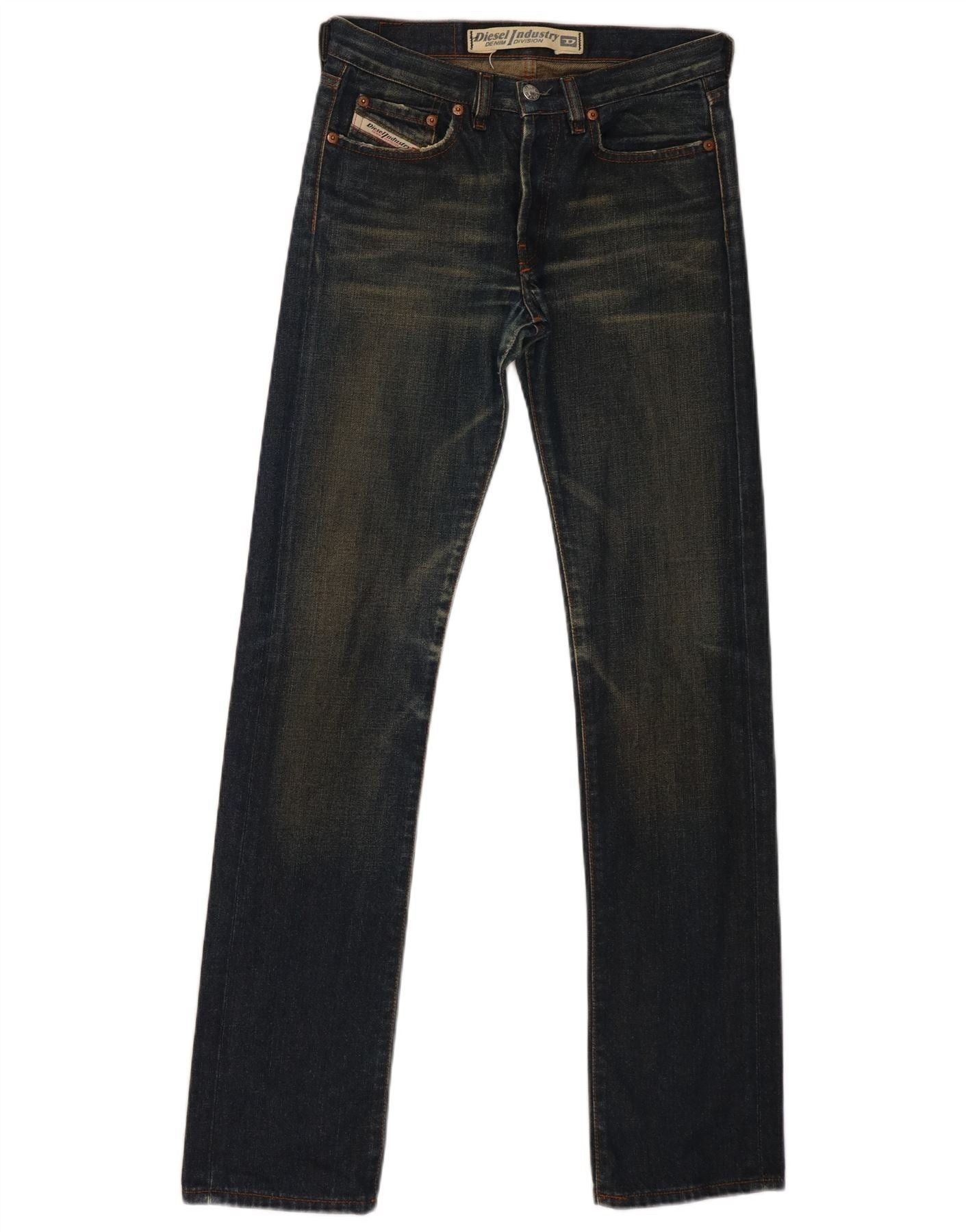 Diesel Womens Larkee Straight Jeans W25 L32 Blue Cotton Size 42" / US 20 - 1 Thumbnail