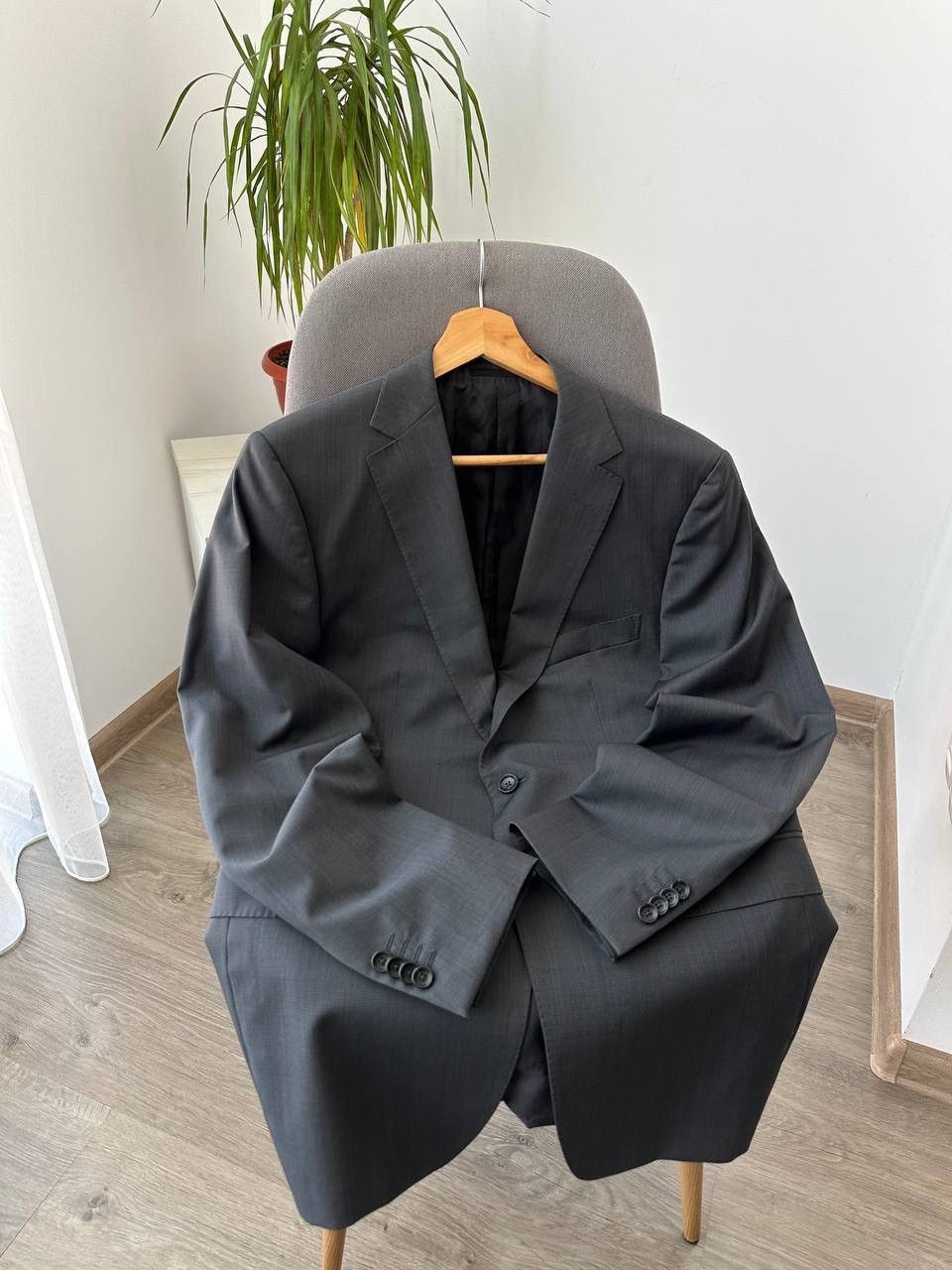 Vintage × Z Zegna Vintage Z Zegna Gray 2 Bottons Blazer Jacket Size 48R - 7 Thumbnail