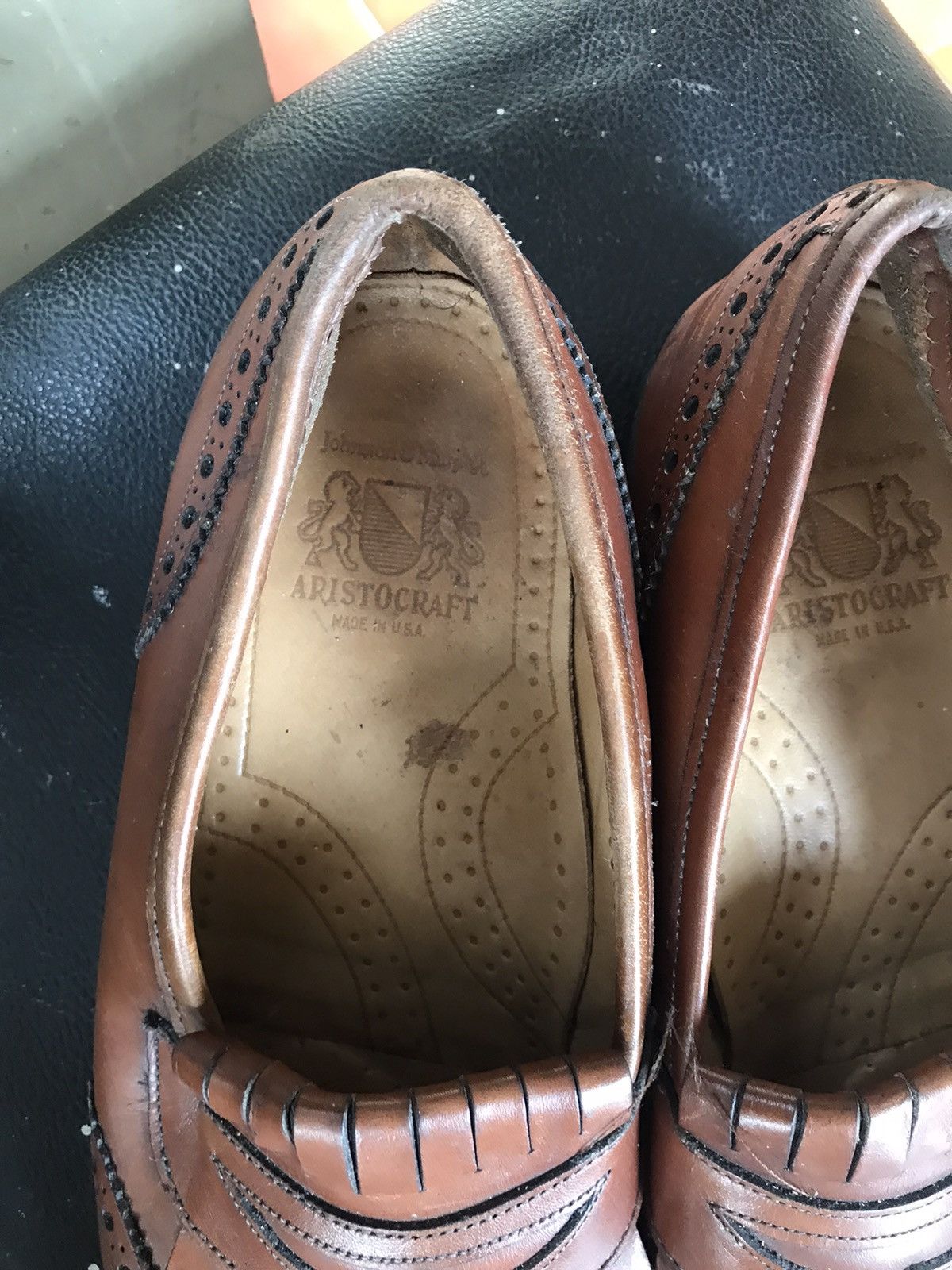 Johnston & Murphy Johnston & Murphy Optima Kiltie Tassel Wingtip Loafers Size US 8 / EU 41 - 2 Thumbnail