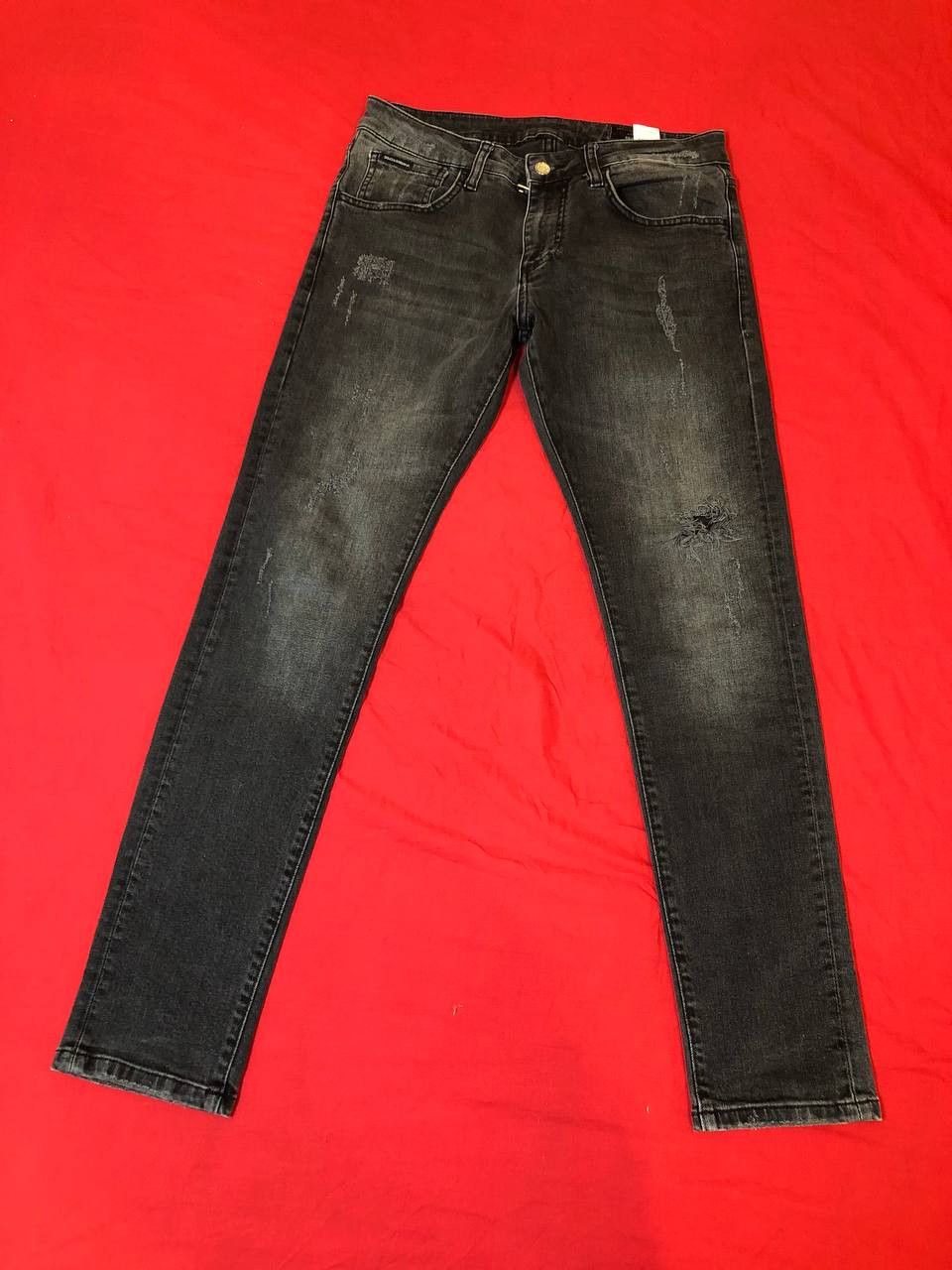 Dolce & Gabbana DOLCE & GABBANA Denim Skinny Jeans Gray luxury Size US 30 / EU 46 - 1 Thumbnail