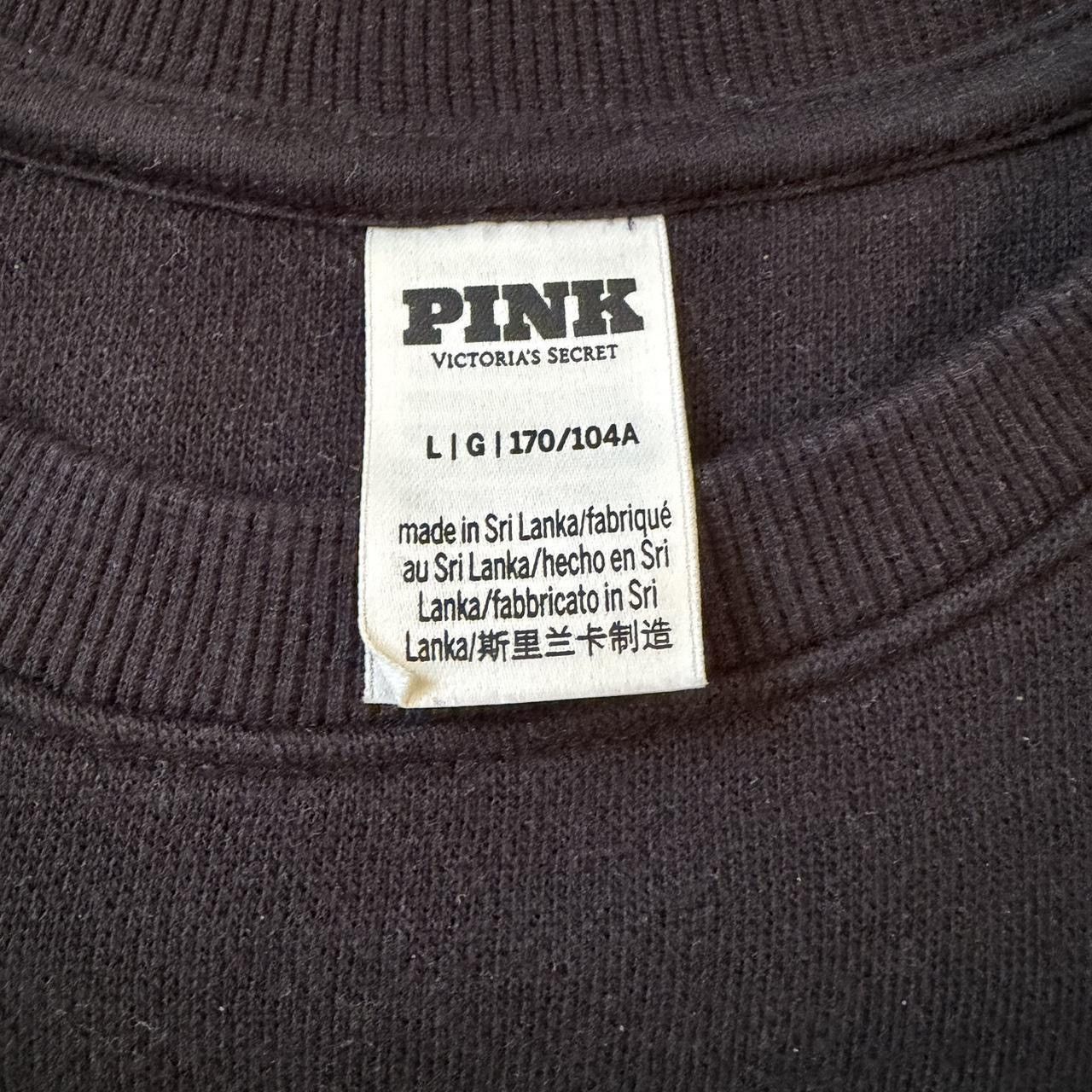Pink PINK Victorias Secret Black Fleece Crewneck Pullover PINK L Size L / US 10 / IT 46 - 3 Thumbnail
