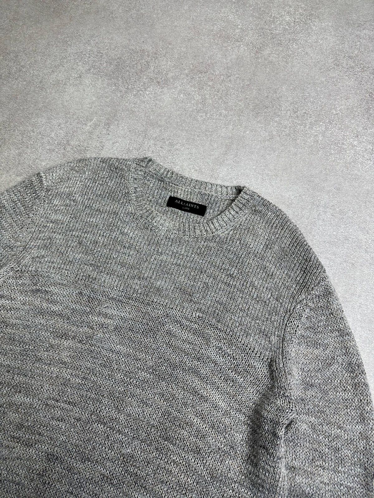 Allsaints Allsaints Big Knit Gray Sweater Mens L Size US L / EU 52-54 / 3 - 2 Thumbnail