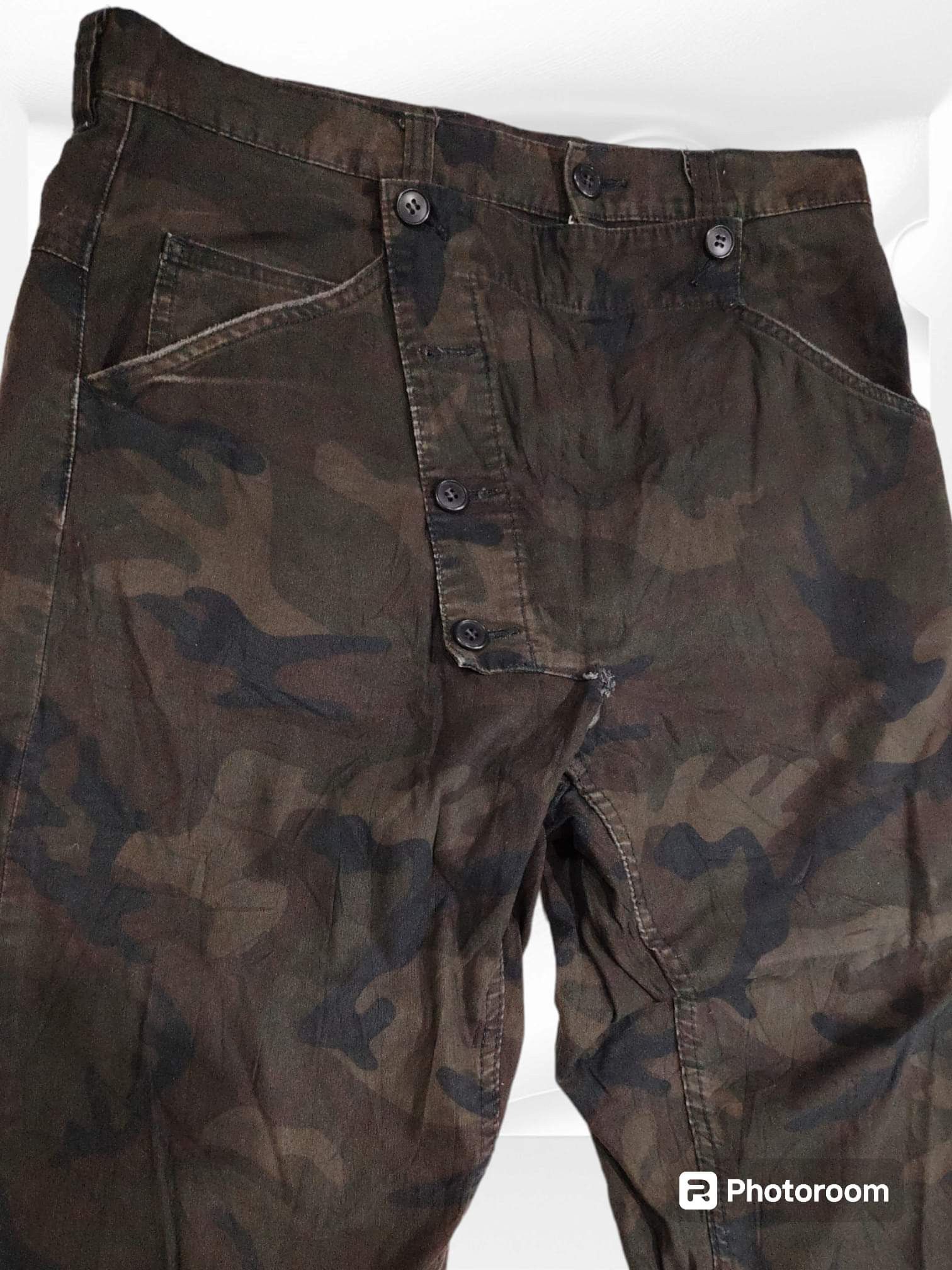 Final Home × Issey Miyake × Japanese Brand VINTAGE FINAL HOMME CAMOUFLAGE PANTS Size US 34 / EU 50 - 6 Thumbnail