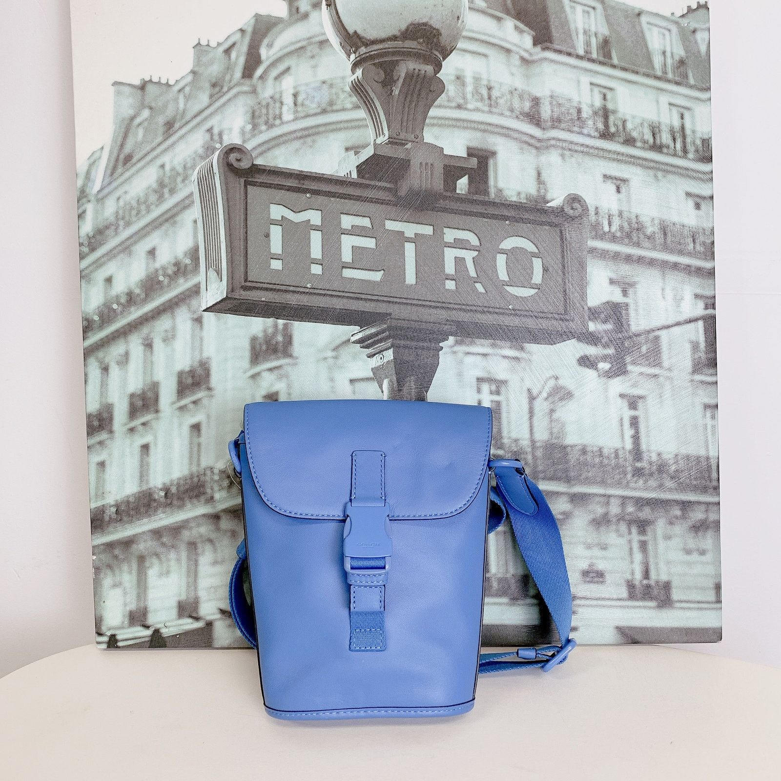Coach Coach C5640 Track Small Flap Crossbody IN Racer Blue Size ONE SIZE - 2 Thumbnail