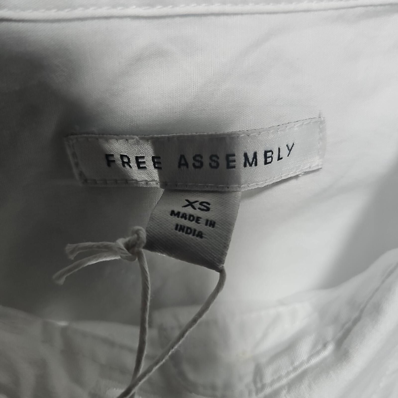Other Free Assembly XS NWT NWD Shirt Dress White Size XS / US 0-2 / IT 36-38 - 3 Thumbnail