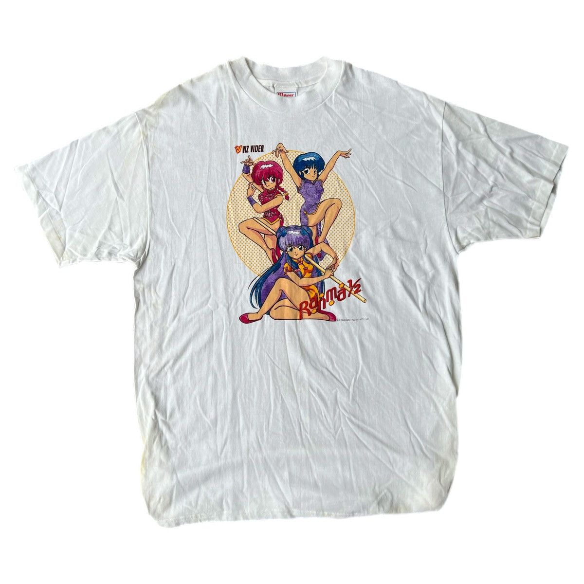 image of Archival Clothing x Made In USA Vintage 90’S Ranma 1/2 Anime Single-Stitched T-Shirt in White (Size