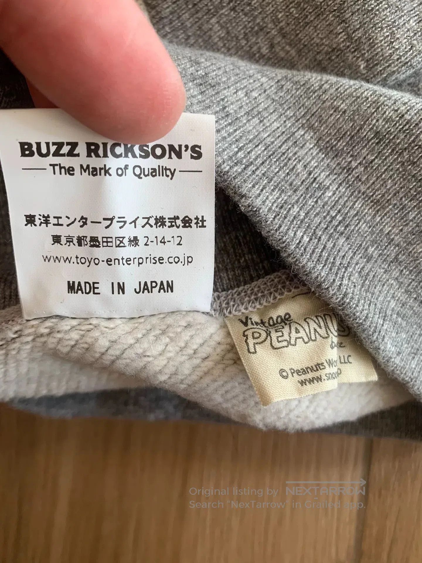 Buzz Rickson's snoopy collaboration gray sweatshirt by buzz rickson. Size US XXL / EU 58 / 5 - 6 Thumbnail