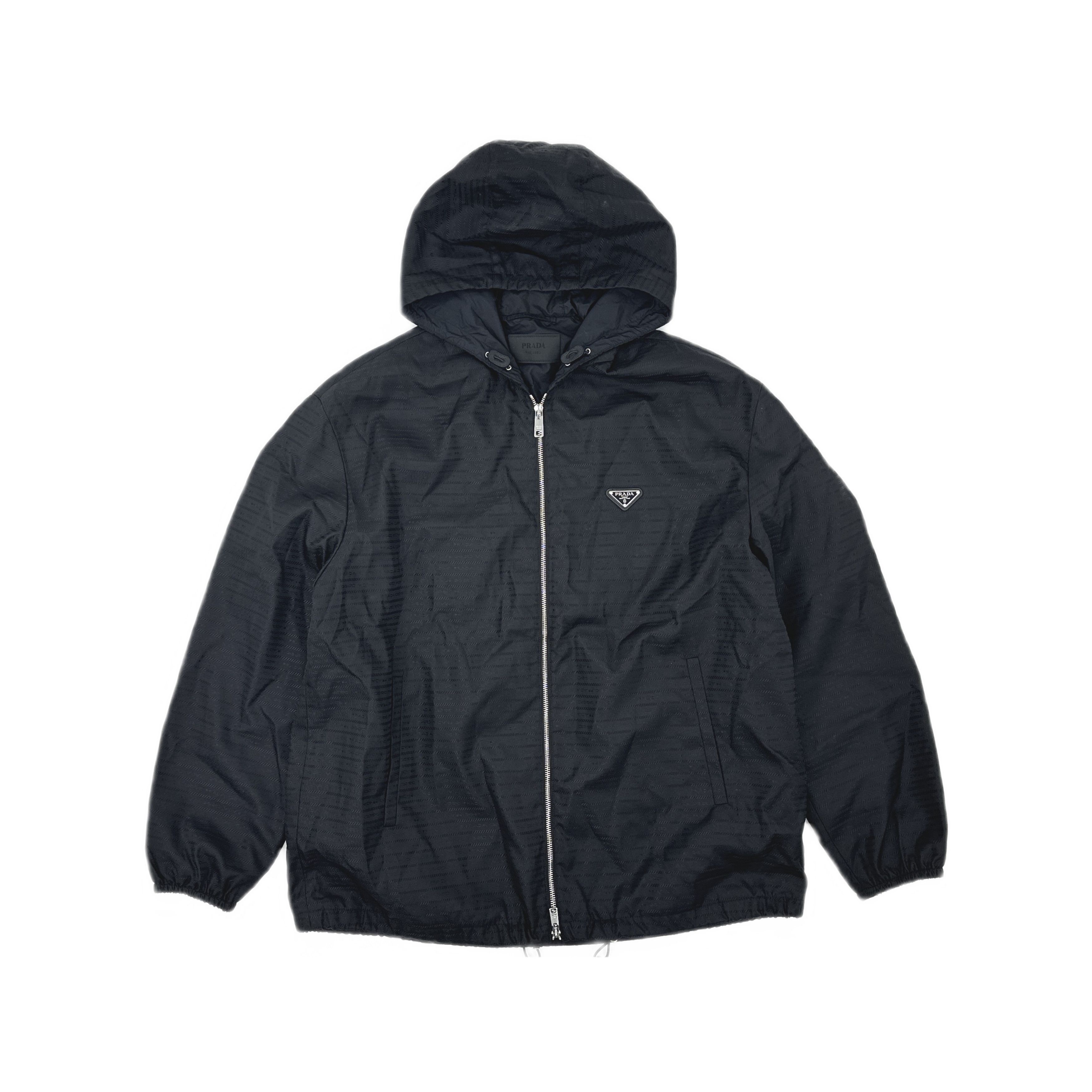 Prada Prada Re-Nylon Logo Hooded Jacket Size XL Size US XL / EU 56 / 4 - 1 Thumbnail