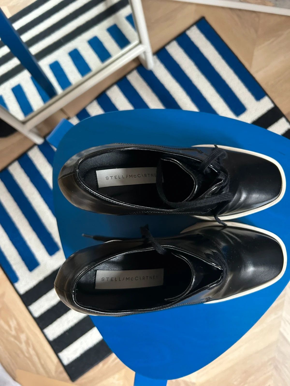 Stella McCartney Stella McCartney Elyse Vegan Leather Lace Ups Size US 7 / IT 37 - 6 Thumbnail