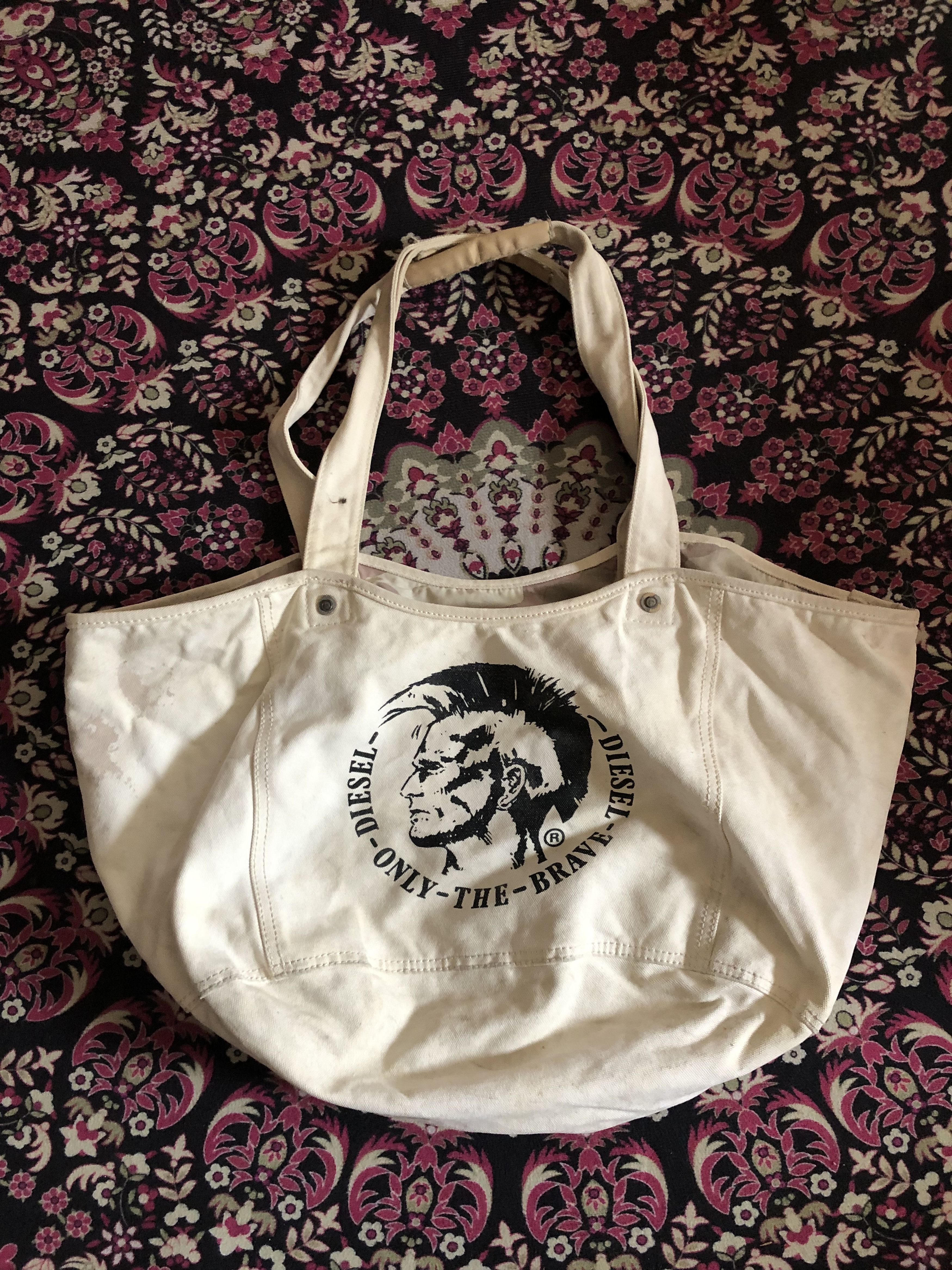 Diesel Very Rare‼️ Vtg Diesel Mohawk Style Totebag Size ONE SIZE - 8 Thumbnail