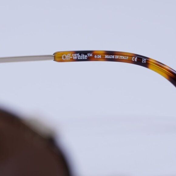 Off-White 🕶️New Off-White OERI13M MIAMI 7664 Sunglasses - Gold Frame Size ONE SIZE - 8 Thumbnail