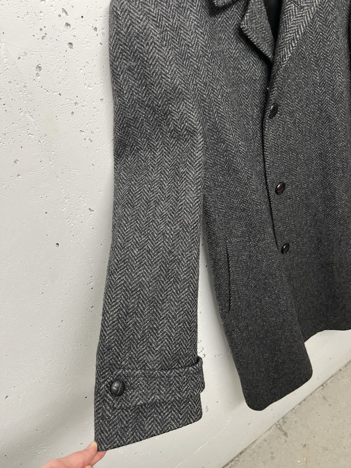 Vintage Vintage tweed balmacaan style overcoat Size US L / EU 52-54 / 3 - 4 Thumbnail