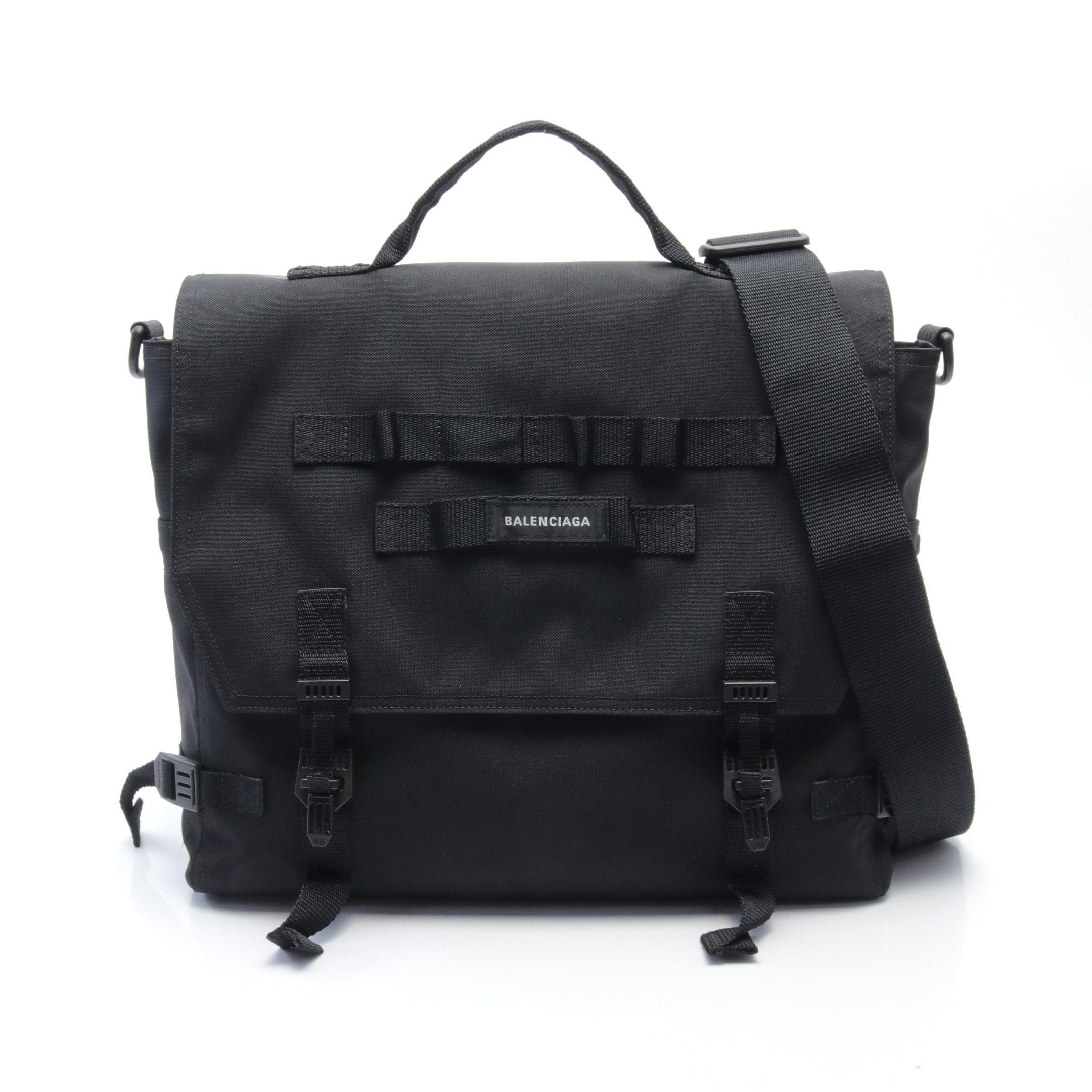 image of Balenciaga Army Army Messenger Bag Shoulder Bag Nylon Black 2Way, Men's