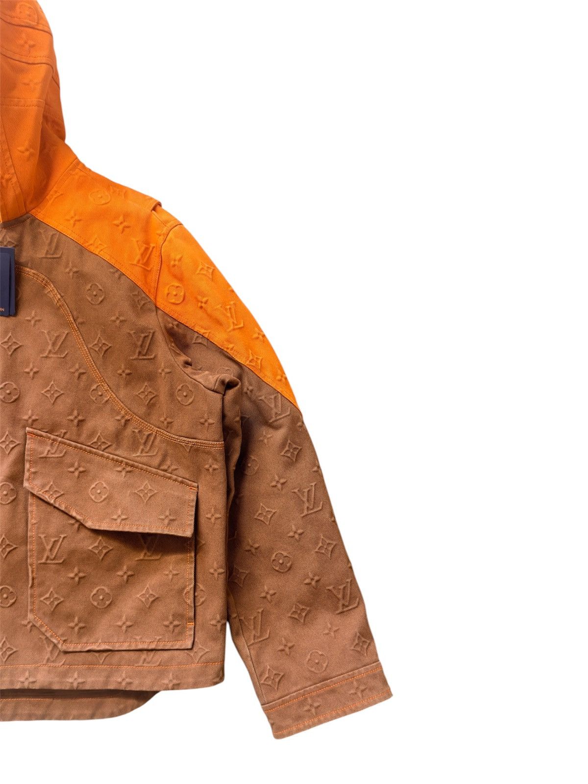 Louis Vuitton Louis Vuitton Carpenter 54 Hooded Denim Jacket 3D Monogram Size US L / EU 52-54 / 3 - 5 Thumbnail