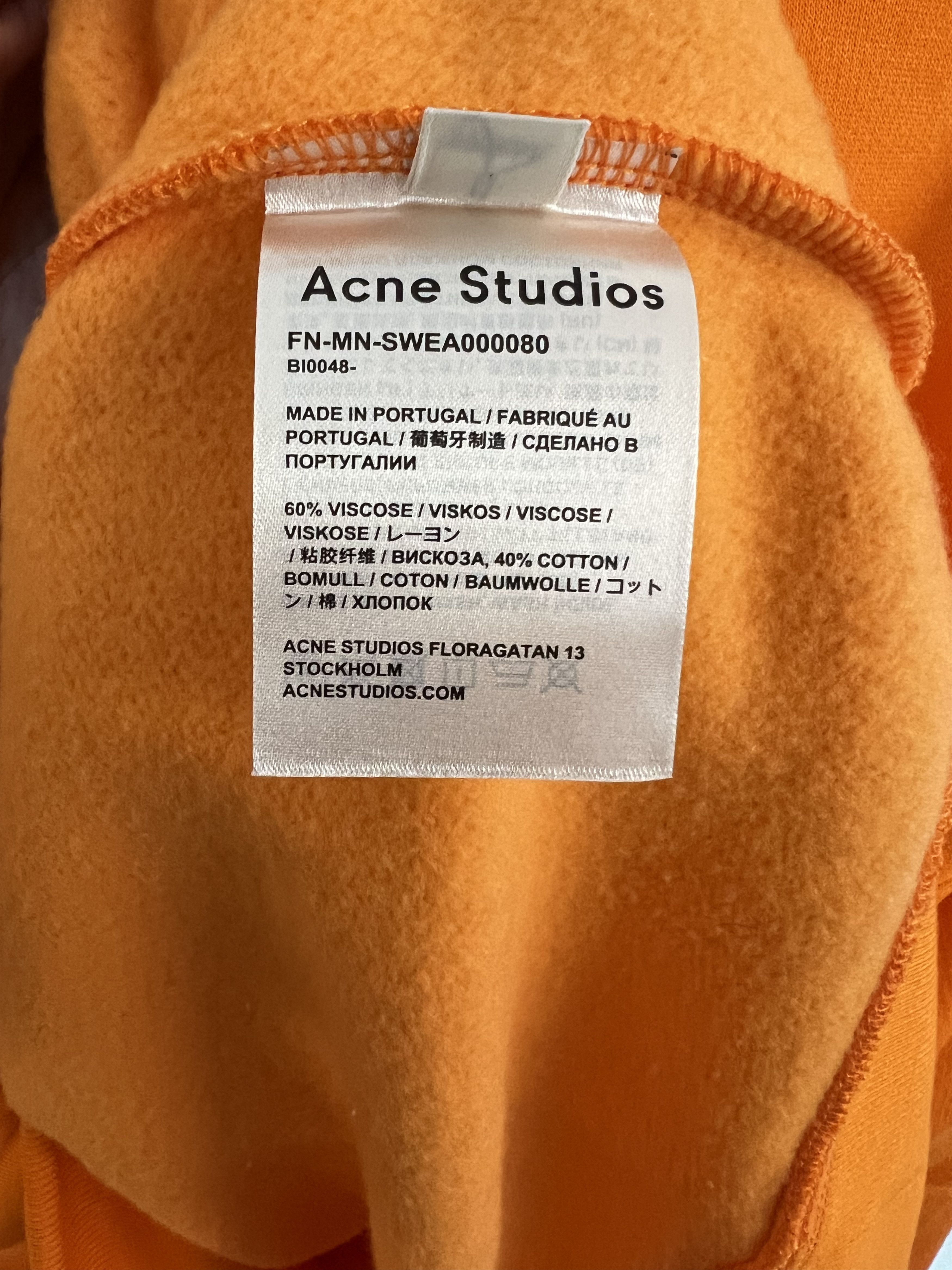 Acne Studios Acne Studios Orange Sweatshirt Jacquard Size US S / EU 44-46 / 1 - 6 Thumbnail