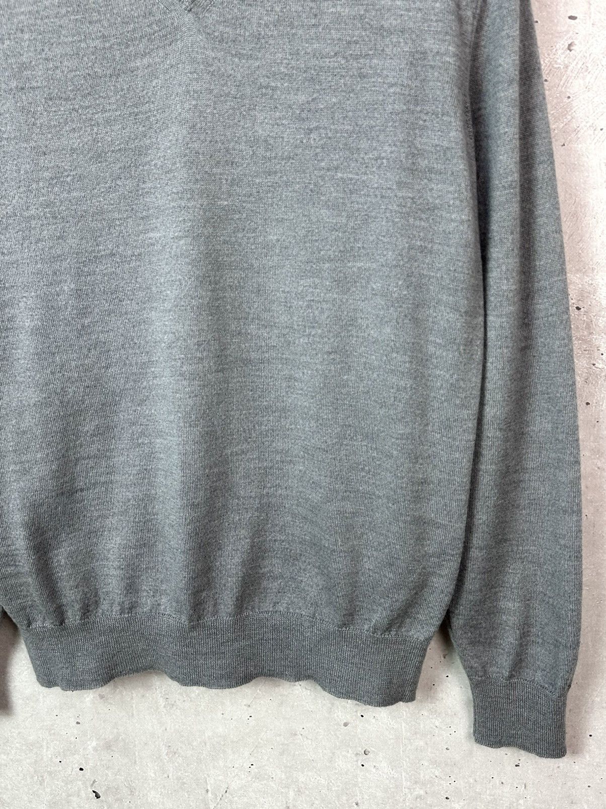 Drumohr Drumohr Made in Italy Wool Knit Long Sleeve V-neck Sweater Size US M / EU 48-50 / 2 - 5 Thumbnail