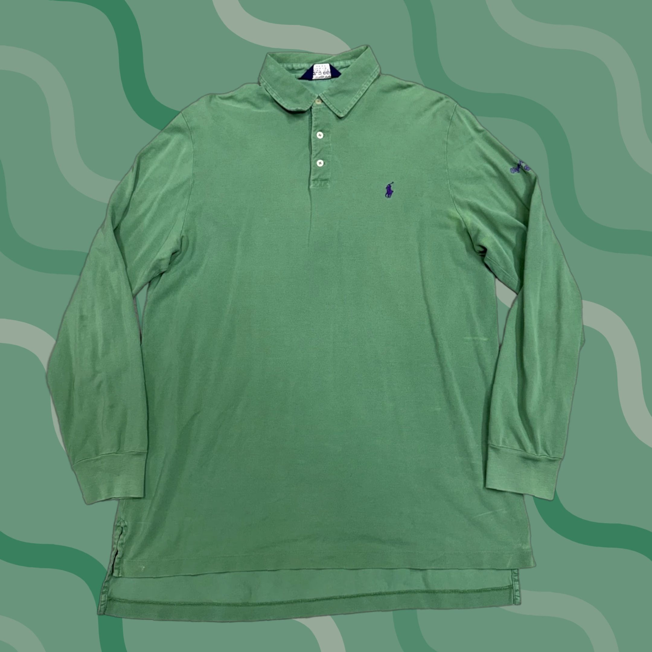 Polo Ralph Lauren Polo Ralph Lauren Polo Golf Shirt Mens L Green Olympia Fields Long Sleeve Size US L / EU 52-54 / 3 - 1 Thumbnail