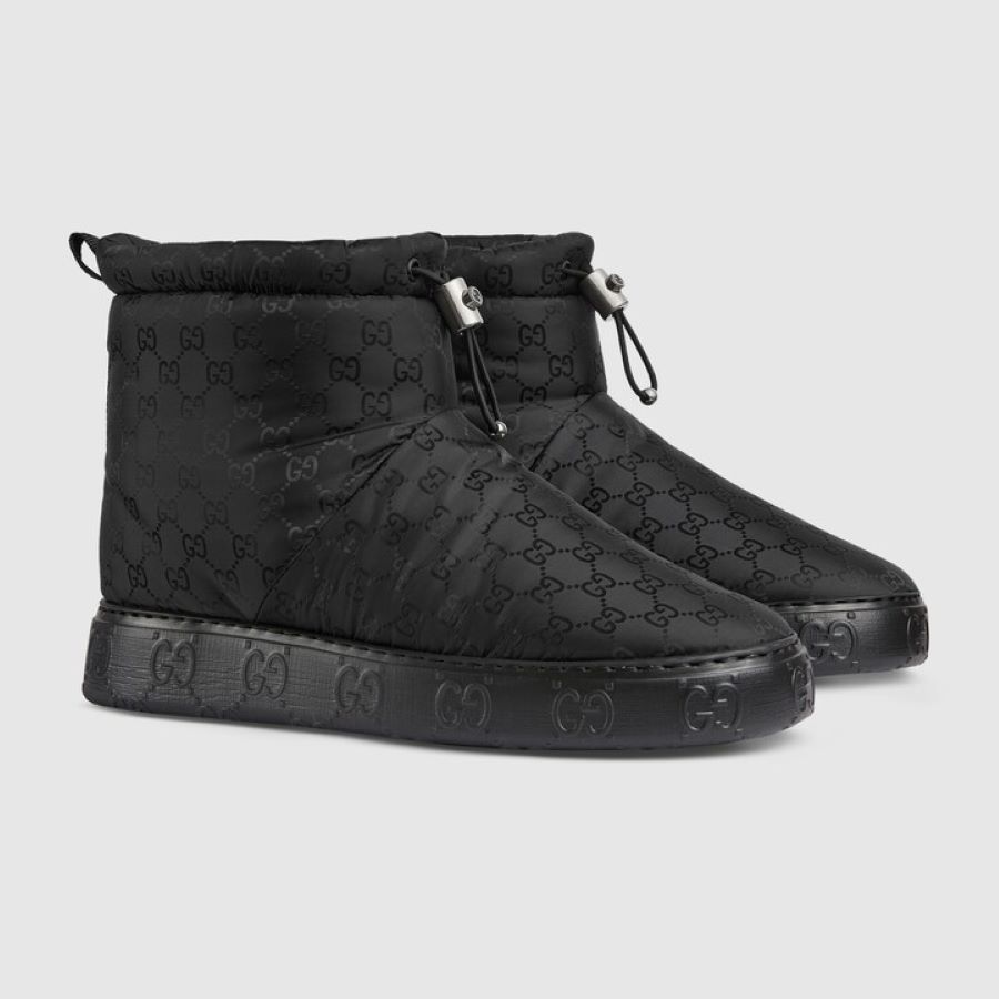 Gucci NIB Gucci GG nylon ankle boots- size G 10.5/ US 11.5 Size US 11.5 / EU 44-45 - 1 Thumbnail