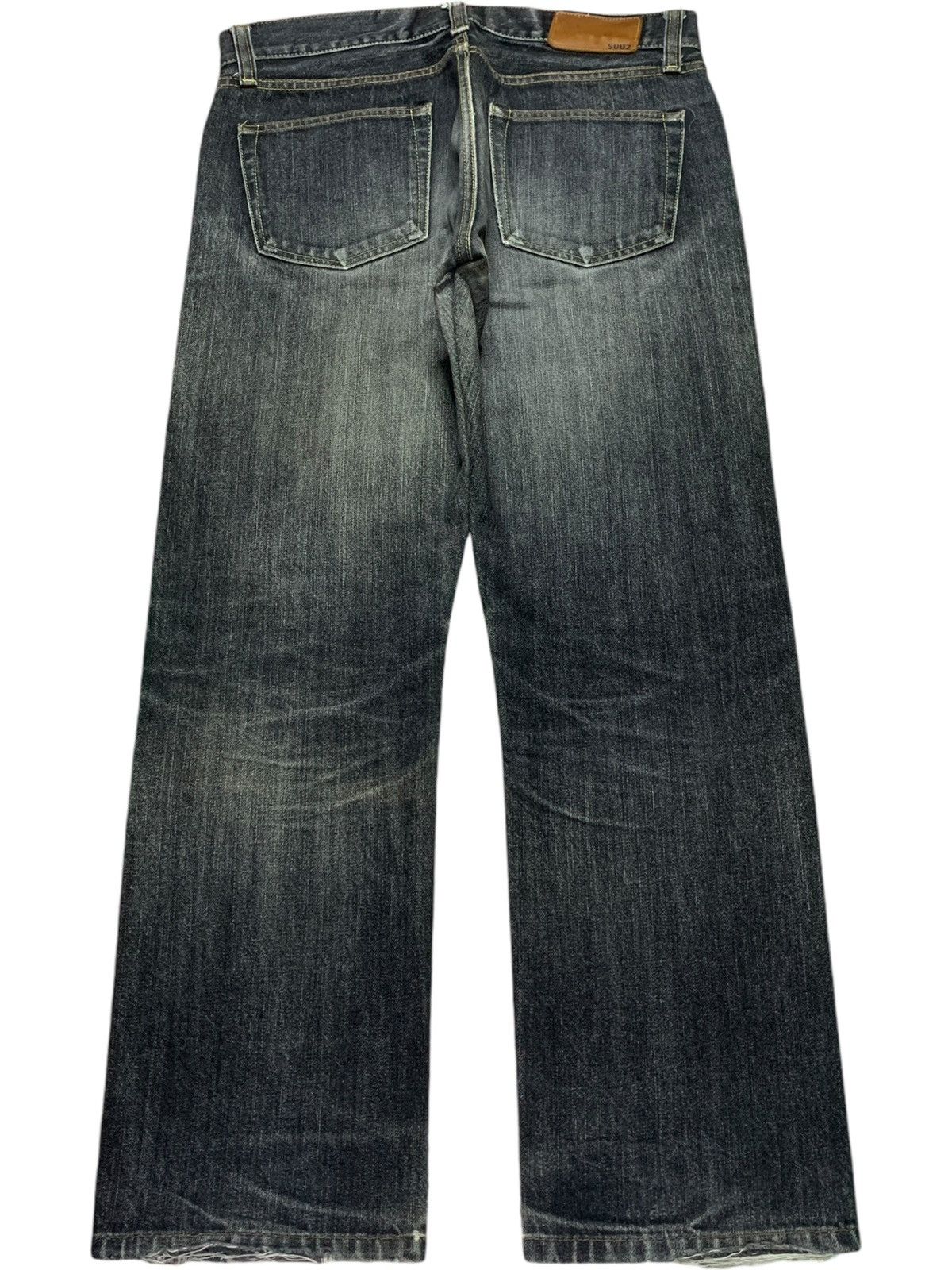 Uniqlo Vintage Uniqlo Selvedge Faded Wash Distressed Loose Jeans Size US 34 / EU 50 - 2 Thumbnail