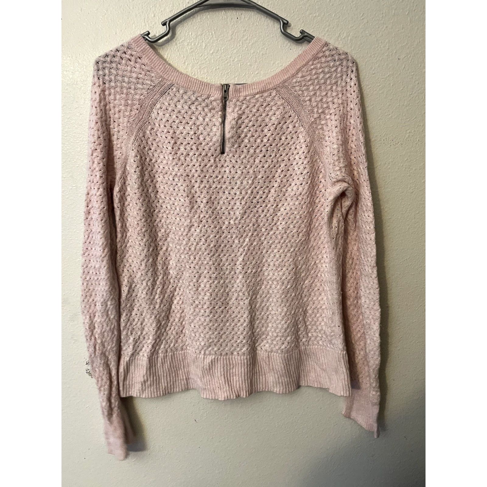 American Eagle Outfitters American Eagle Outfitters Sweater Shirt Women's L Pink 1/4 Zip Knit Raglan Long Sleeve Pullover Casual Modern Logo 90s? No vintage, Regular fit Size L / US 10 / IT 46 - 3 Thumbnail