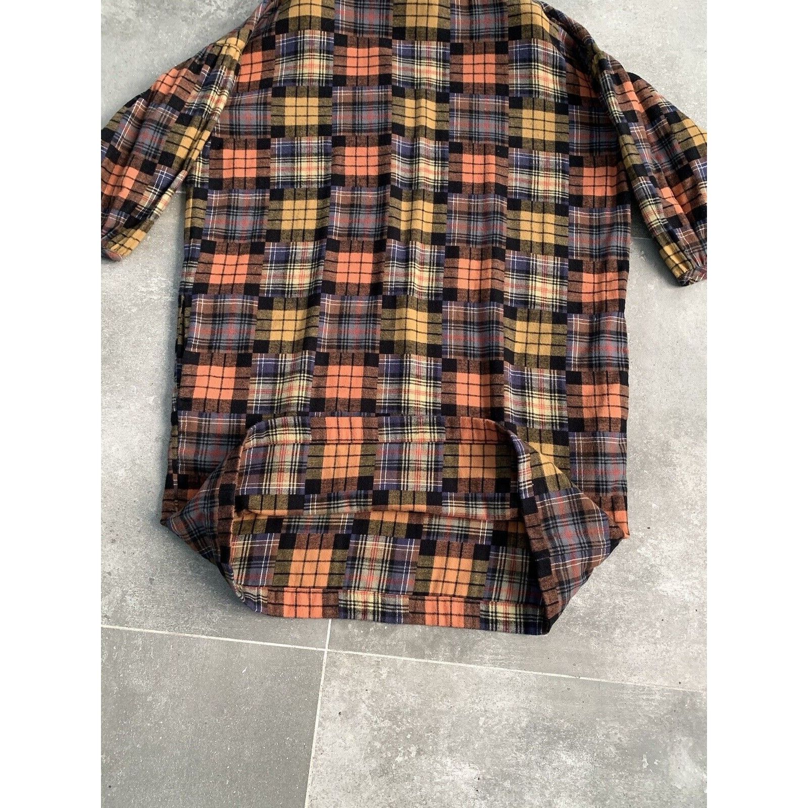 Designer × YMC OVERSIZED Womens YMC Ballon Sleeves Checked Dress Tunic SZ M Size M / US 6-8 / IT 42-44 - 20 Thumbnail