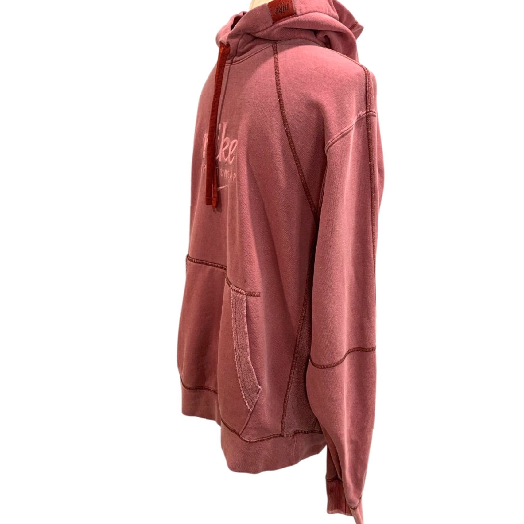 Nike Nike Hoodie Mens Medium Pullover Sweatshirt French Terry Pink Sweet Beet Size US M / EU 48-50 / 2 - 4 Thumbnail