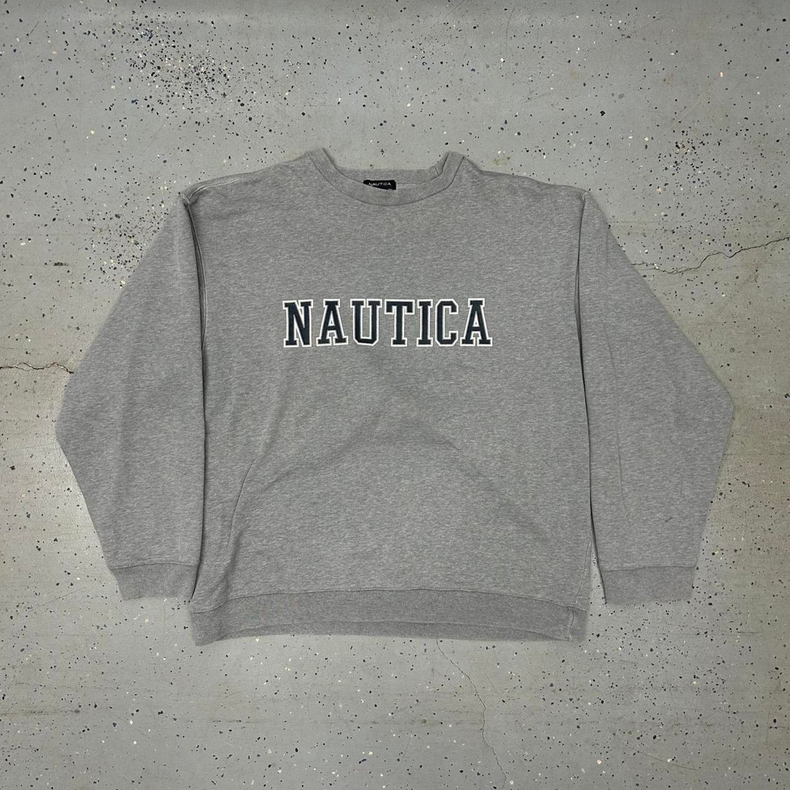 Nautica VTG/Y2K Grey Nautica crewneck sweatshirt Size US XL / EU 56 / 4 - 1 Thumbnail