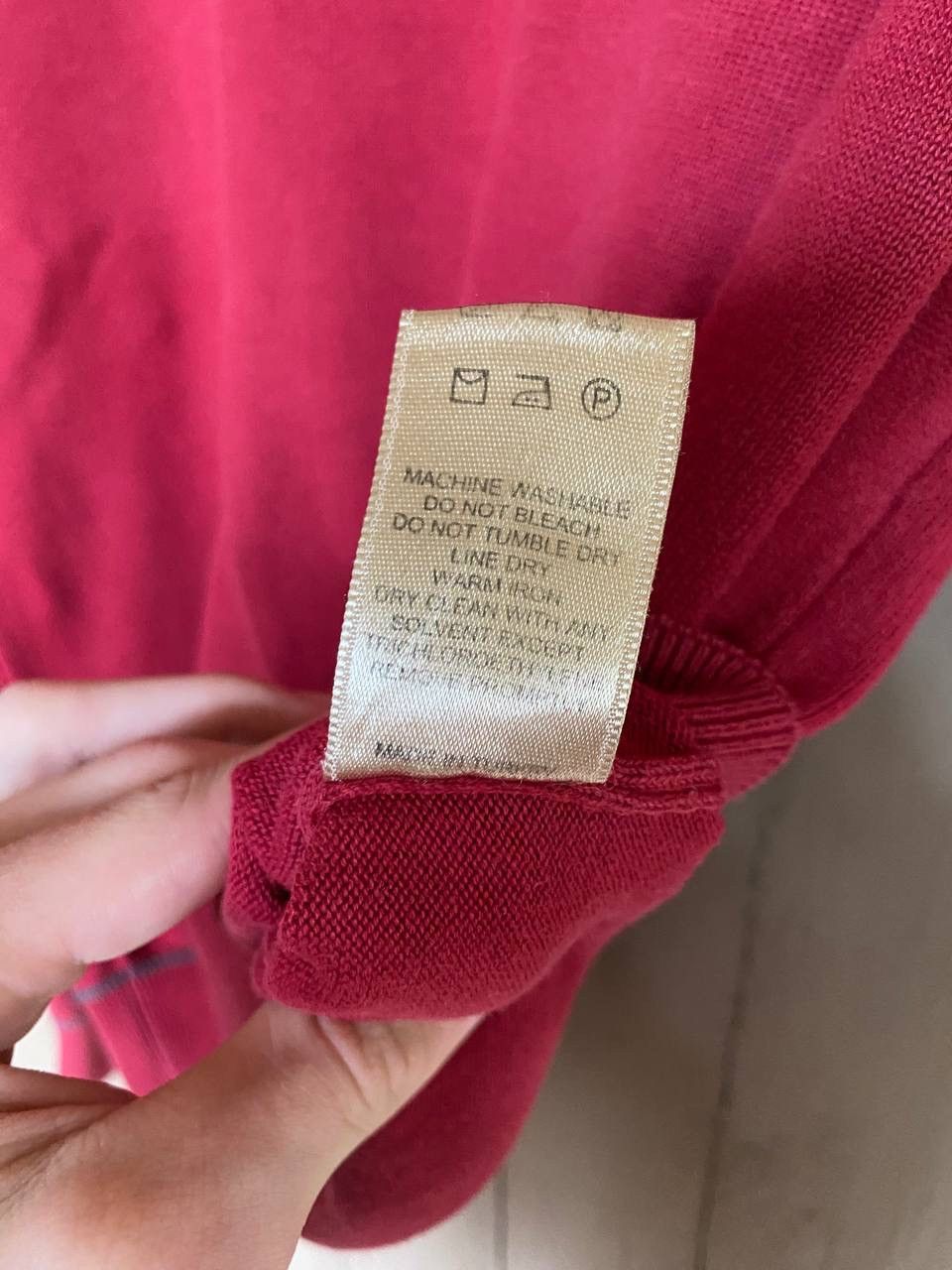 Burberry Burberry Brit cotton knit sweater red nova check elbow patch Size US S / EU 44-46 / 1 - 15 Thumbnail