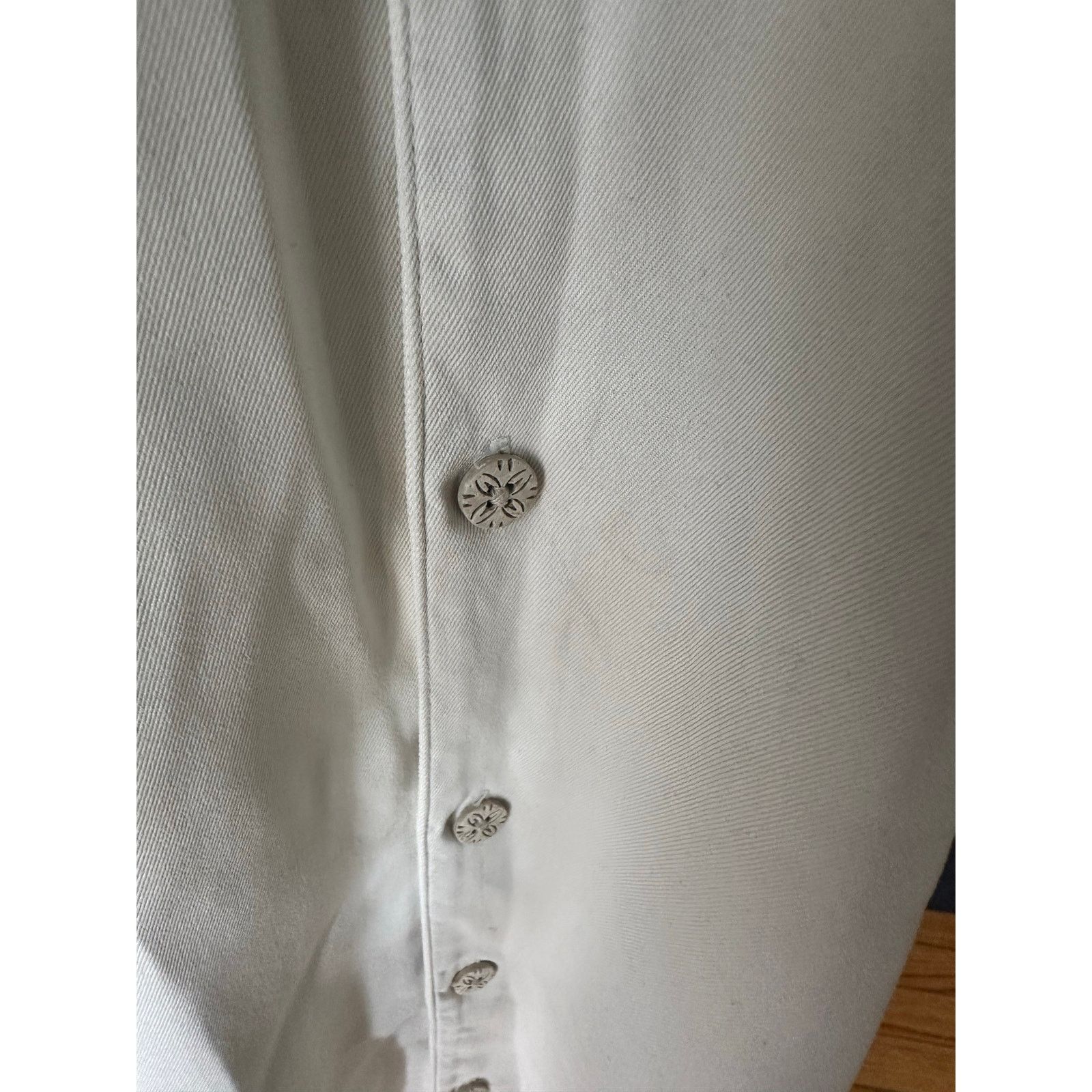 Tommy Bahama Tommy Bahama Silk Short Sleeve Button-Up Cream Shirt Size US L / EU 52-54 / 3 - 8 Thumbnail