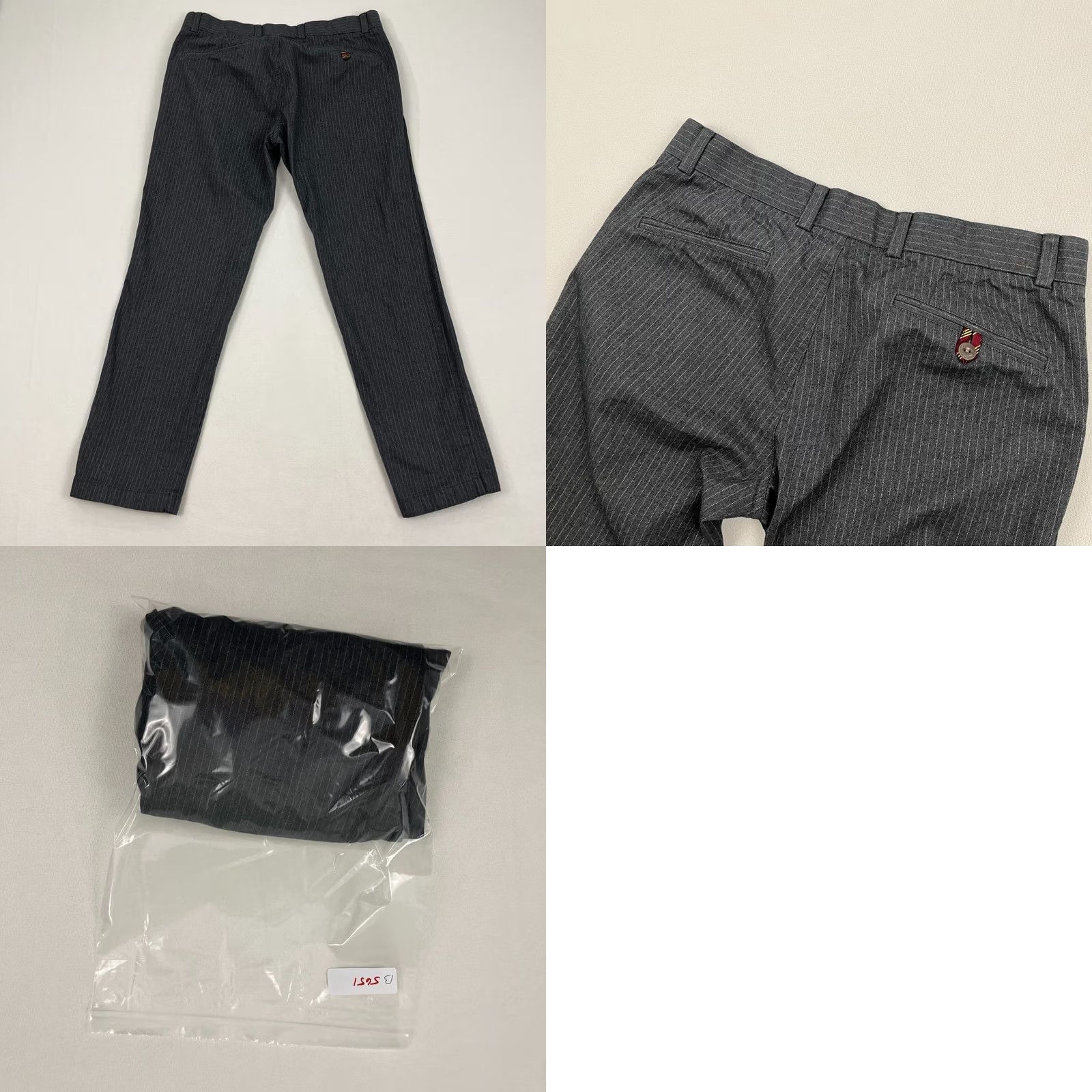 Brooks Brothers Brooks Brothers Chino Pants Mens 32 x 28 Slim Fit Gray Chalk Striped Casual Prep Size US 32 / EU 48 - 8 Thumbnail