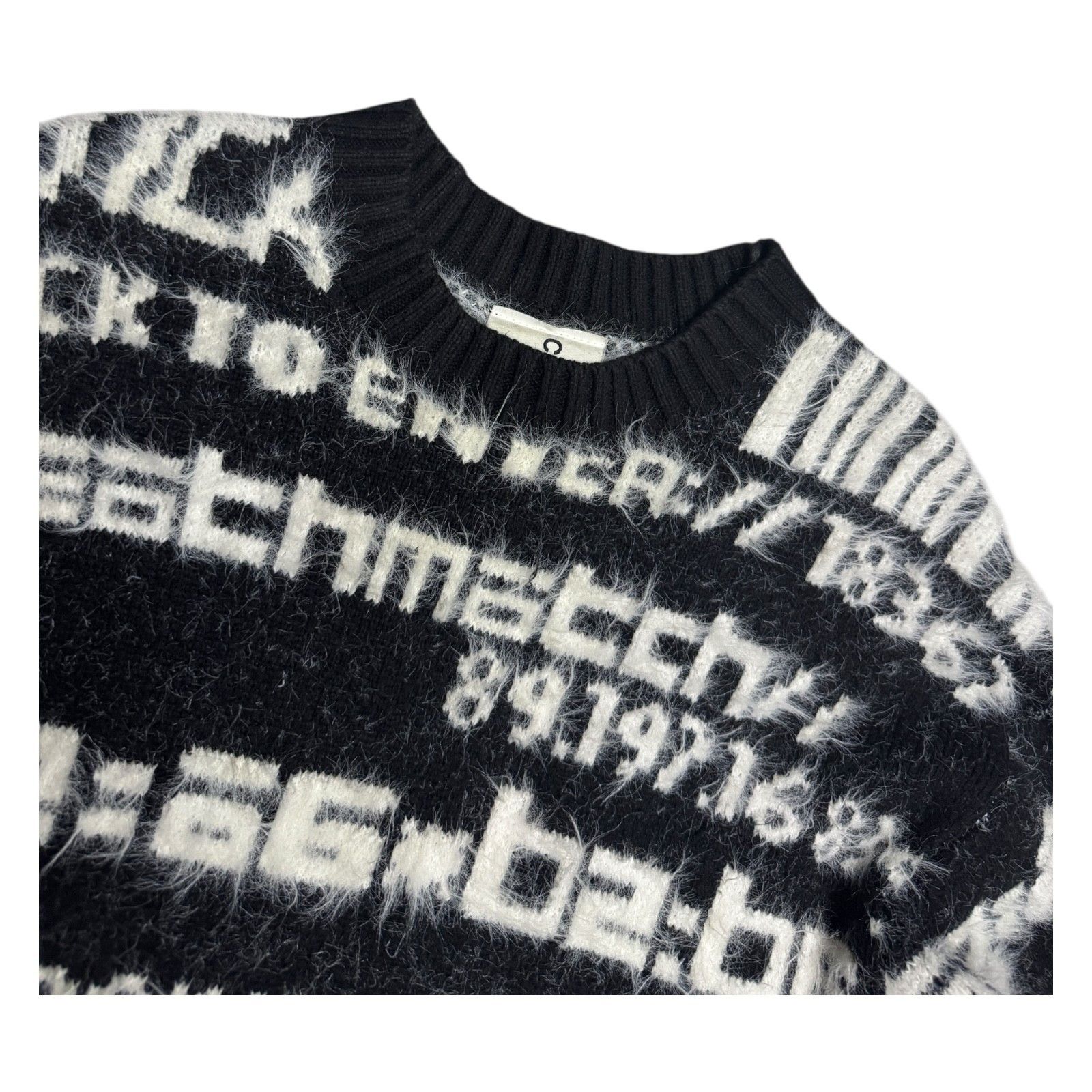 Other COLLUSION Faux Mohair Black Streetwear Boxy Sweater Medium Size US M / EU 48-50 / 2 - 5 Thumbnail