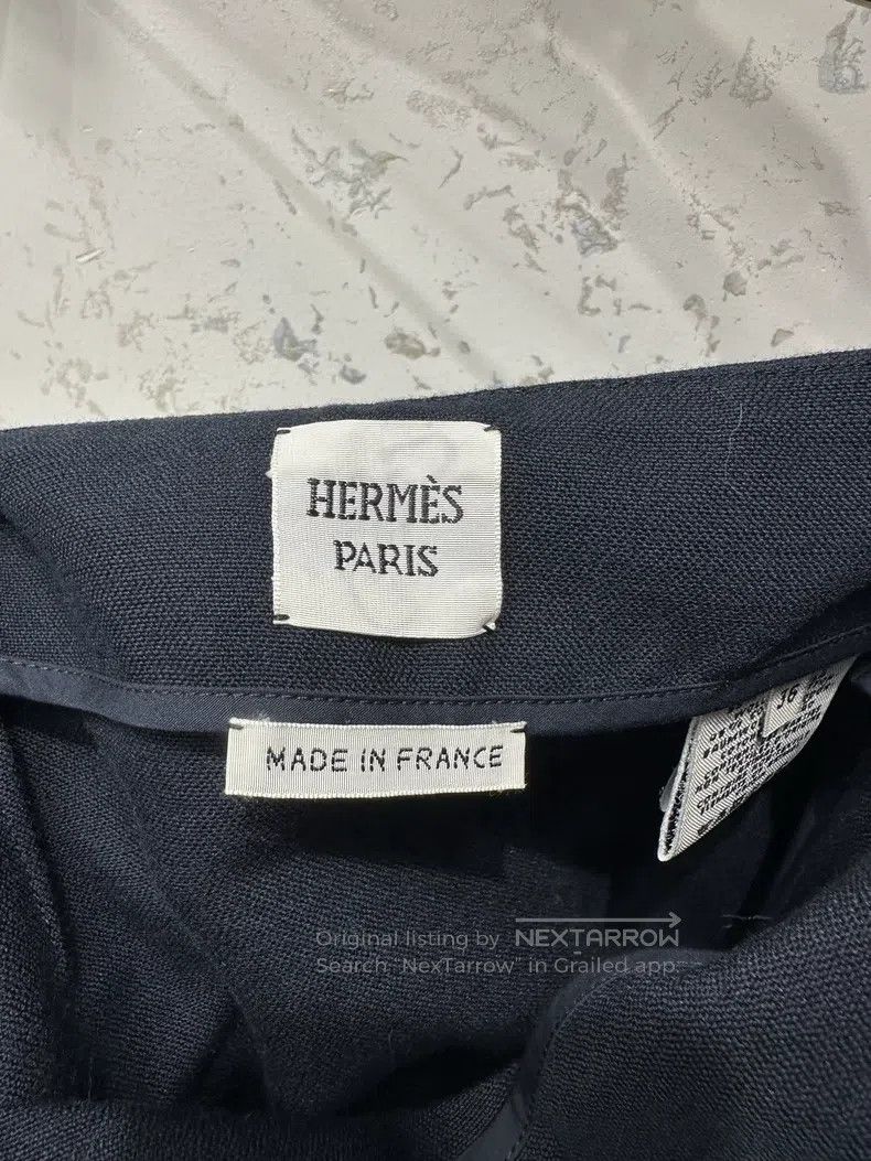 Hermes Hermes Textured Slit Skirt Size 24" / US 00 / IT 34 - 3 Thumbnail