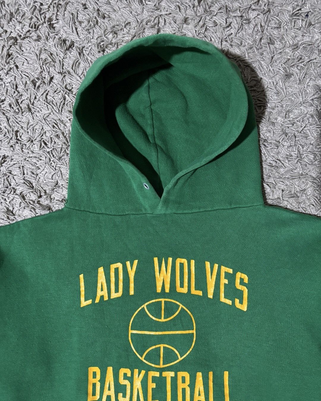 Russell Athletic 1970’s Russell Athletic “Lady Wolves” Kelly Green Hoodie Size US M / EU 48-50 / 2 - 2 Thumbnail