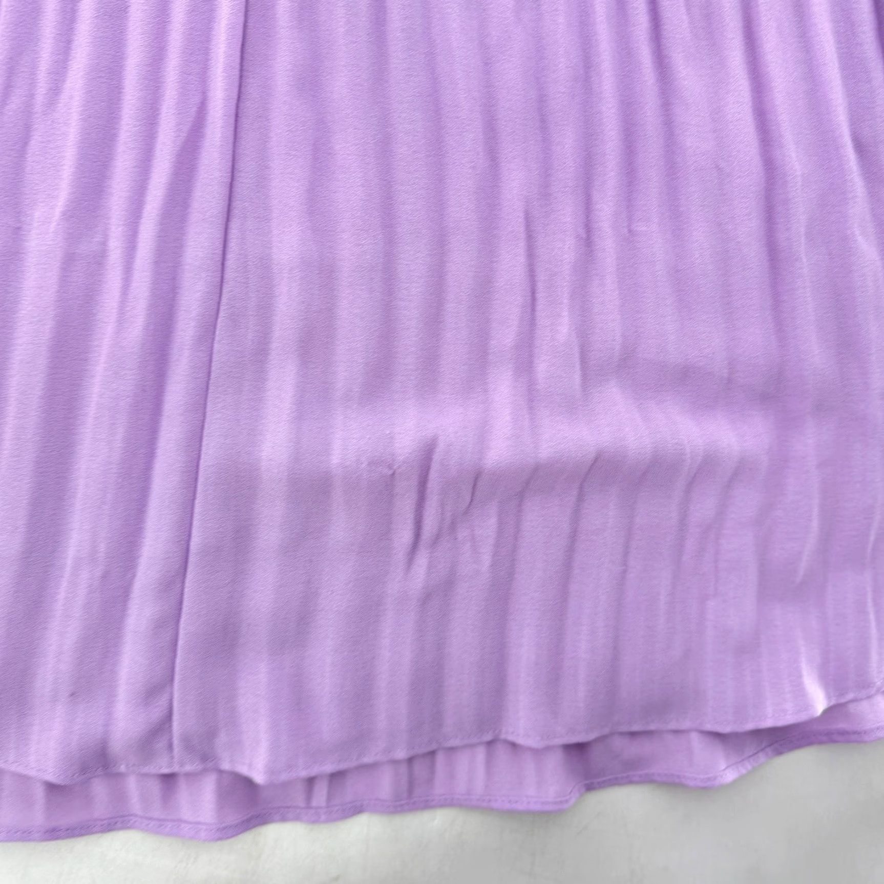 Vintage Chico's Purple Blouse Long Sleeve V-Neck Tie Buttoned Cuffs Pleated 1P Womens Office Dressy Top Size XS / US 0-2 / IT 36-38 - 6 Thumbnail
