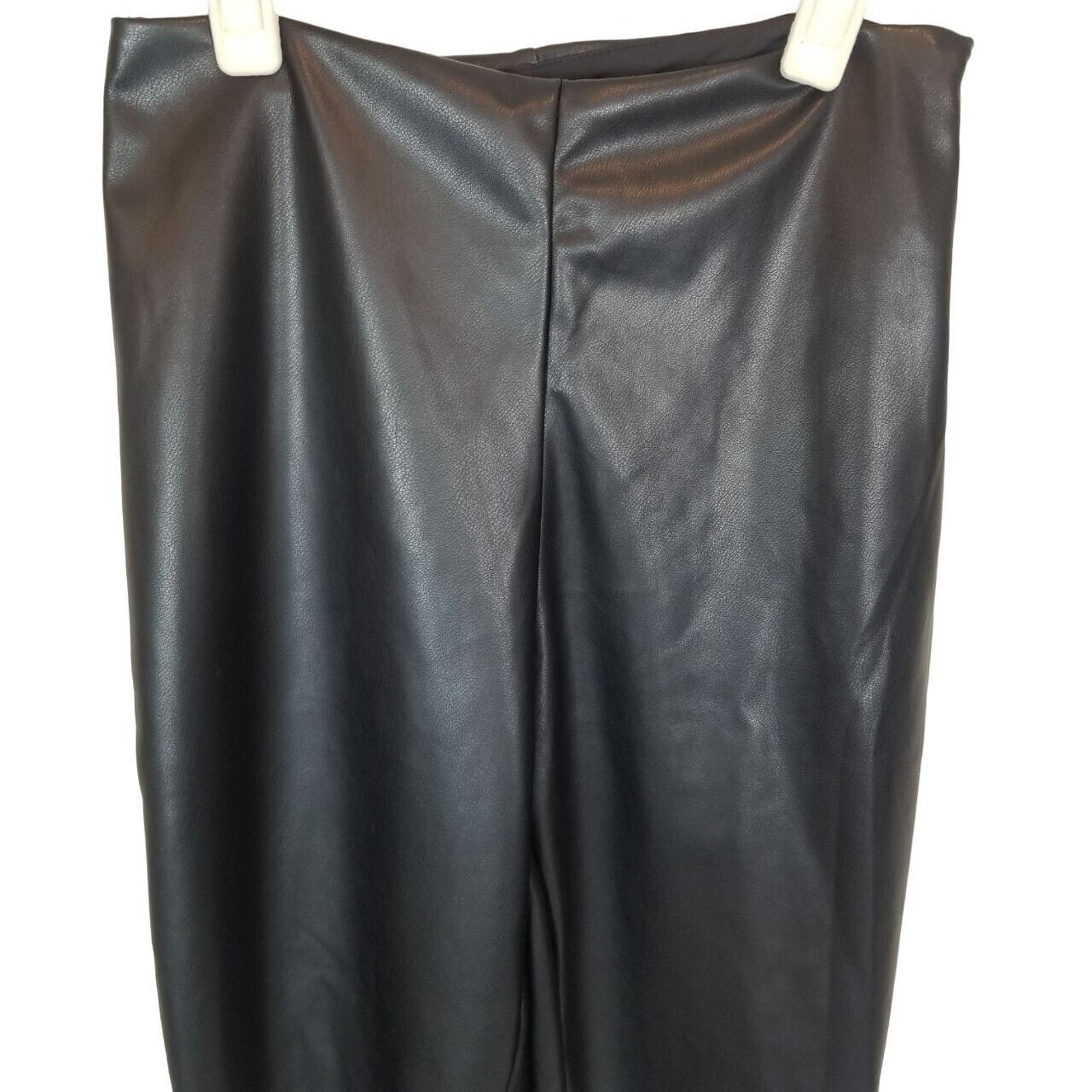 Fabletics Fabletics Black Shiny Vegan Leather High Waist Leggings S Size 24" / US 00 / IT 34 - 3 Thumbnail