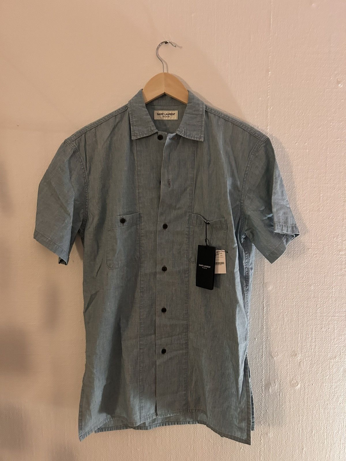 Saint Laurent Paris Saint Laurent Denim Shirt Size US XL / EU 56 / 4 - 1 Thumbnail