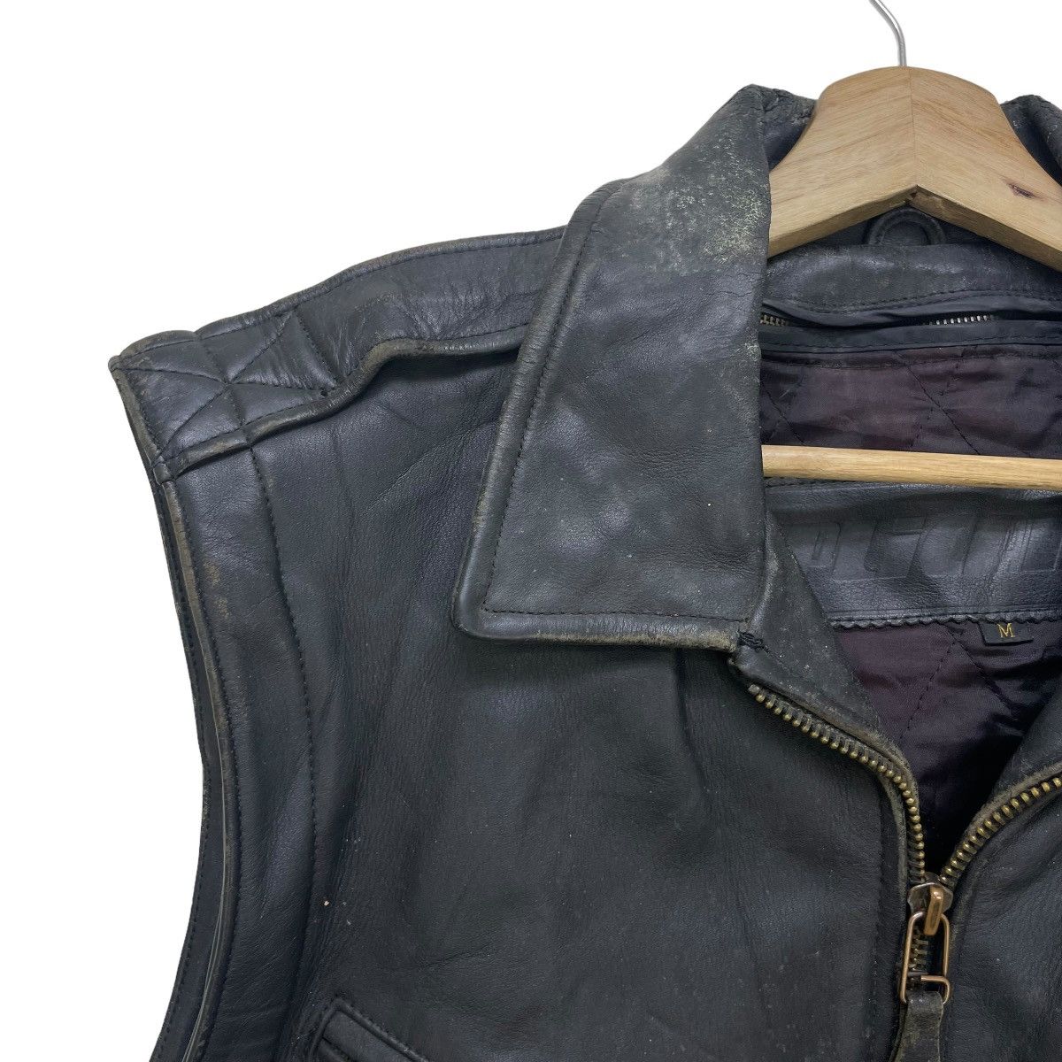 Hein Gericke 🔥Vintage Japanese Brand PLICANA Cowhide Leather Vest Jacket Size US M / EU 48-50 / 2 - 4 Thumbnail