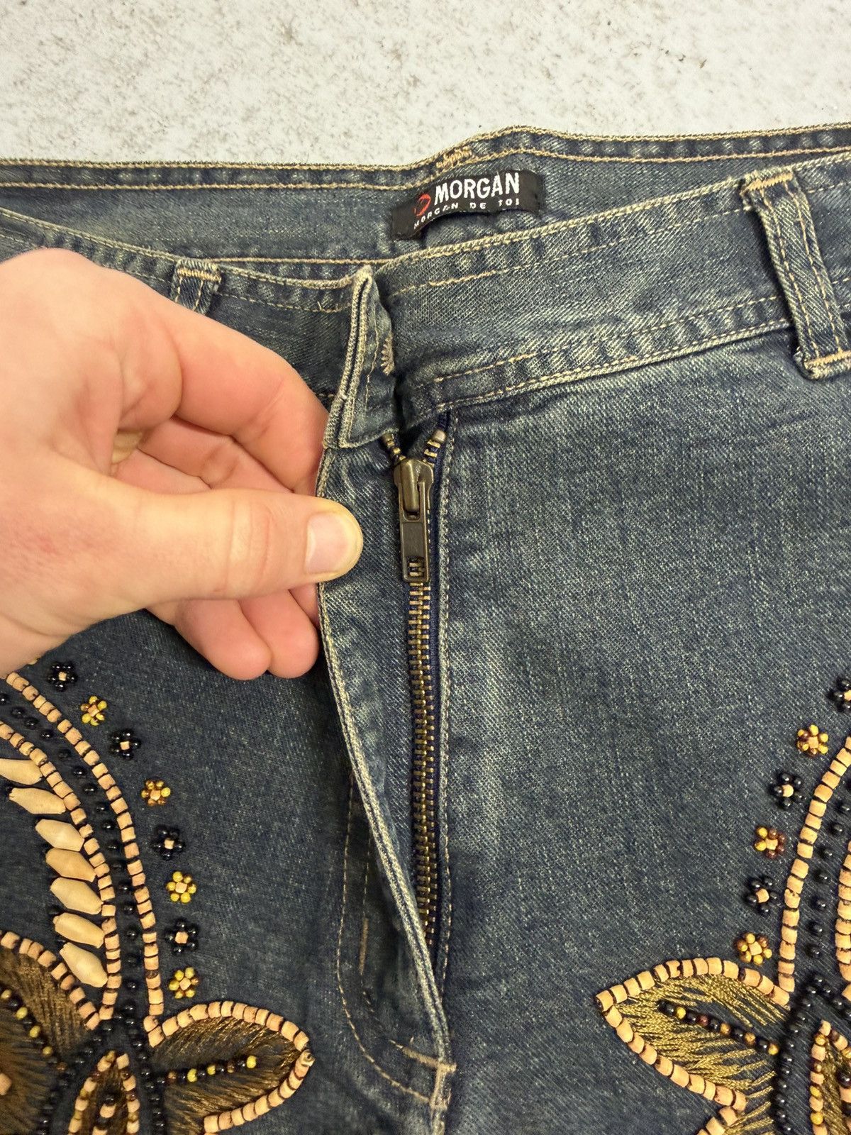 Morgan De Toi Streetwear Morgan De Toi Beads Jeans Size 27" / US 4 / IT 40 - 6 Thumbnail