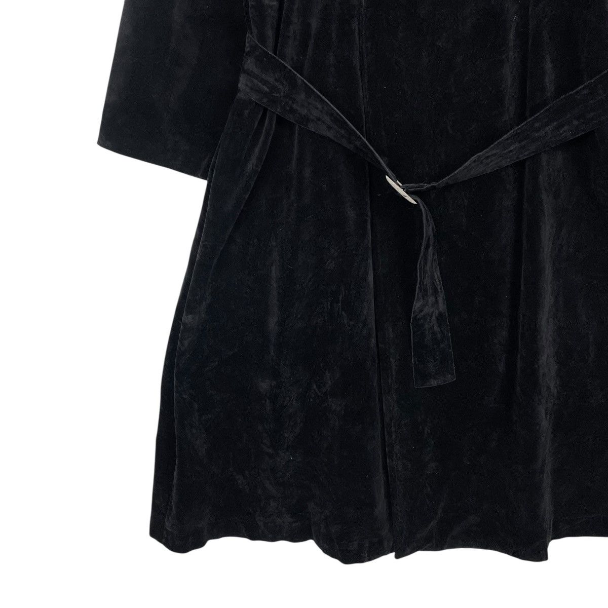 Yohji Yamamoto Y’s Yohji Yamamoto Black Velvet Long Coat Size L / US 10 / IT 46 - 4 Thumbnail