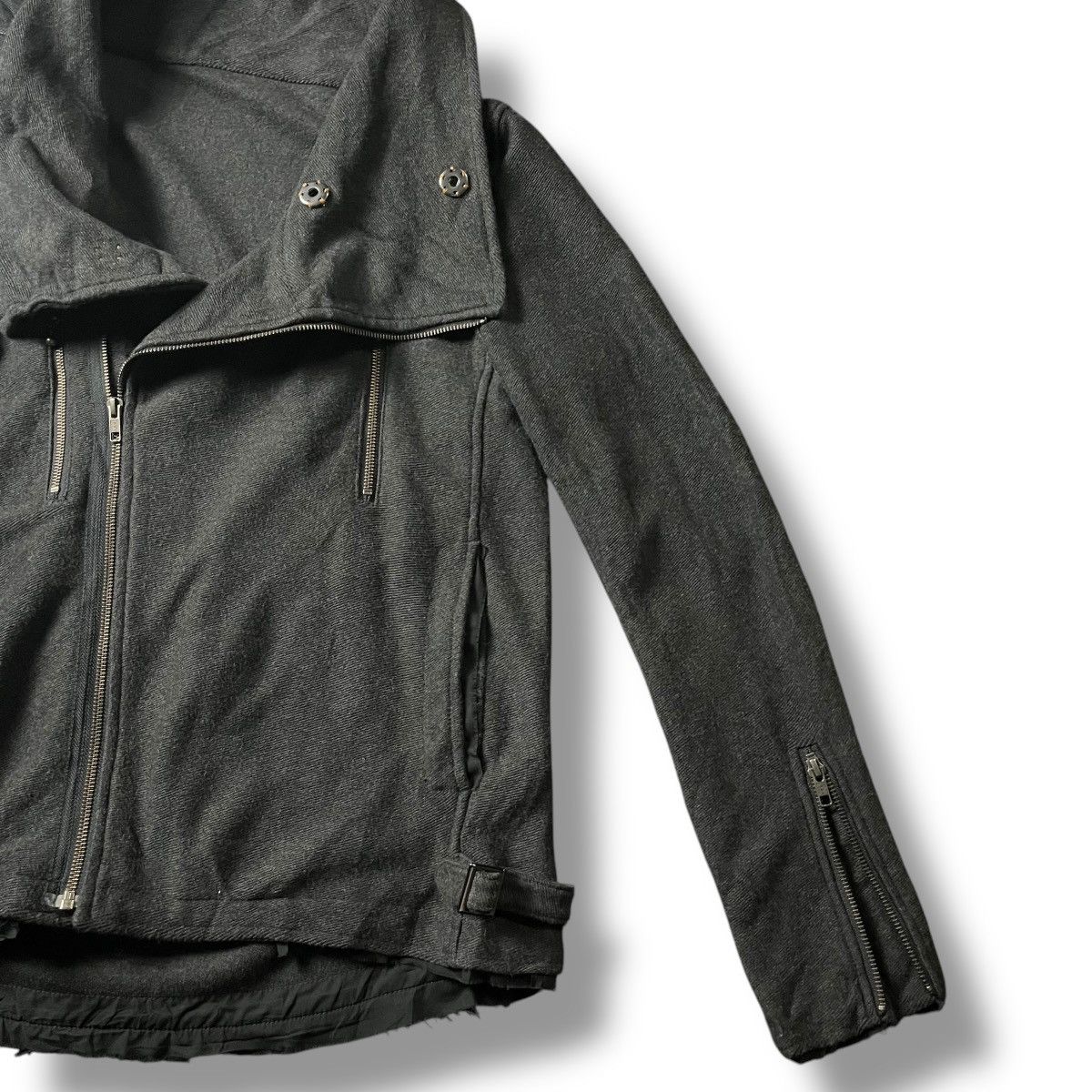 If Six Was Nine JAPANESE BRAND JPEGG ASYMMETRICAL WOOL JACKET Size US S / EU 44-46 / 1 - 3 Thumbnail