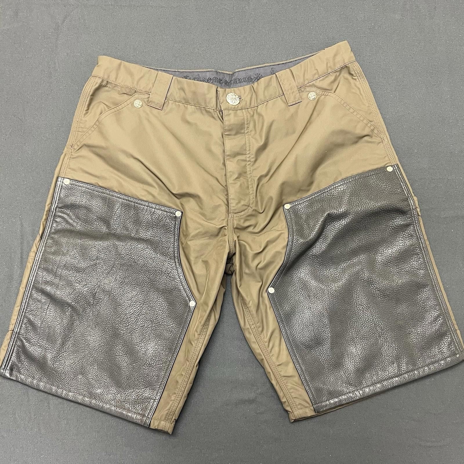 Chrome Hearts Chrome Hearts Nylon Leather Cross Patch Carpenter Shorts 36 Size US 36 / EU 52 - 1 Thumbnail