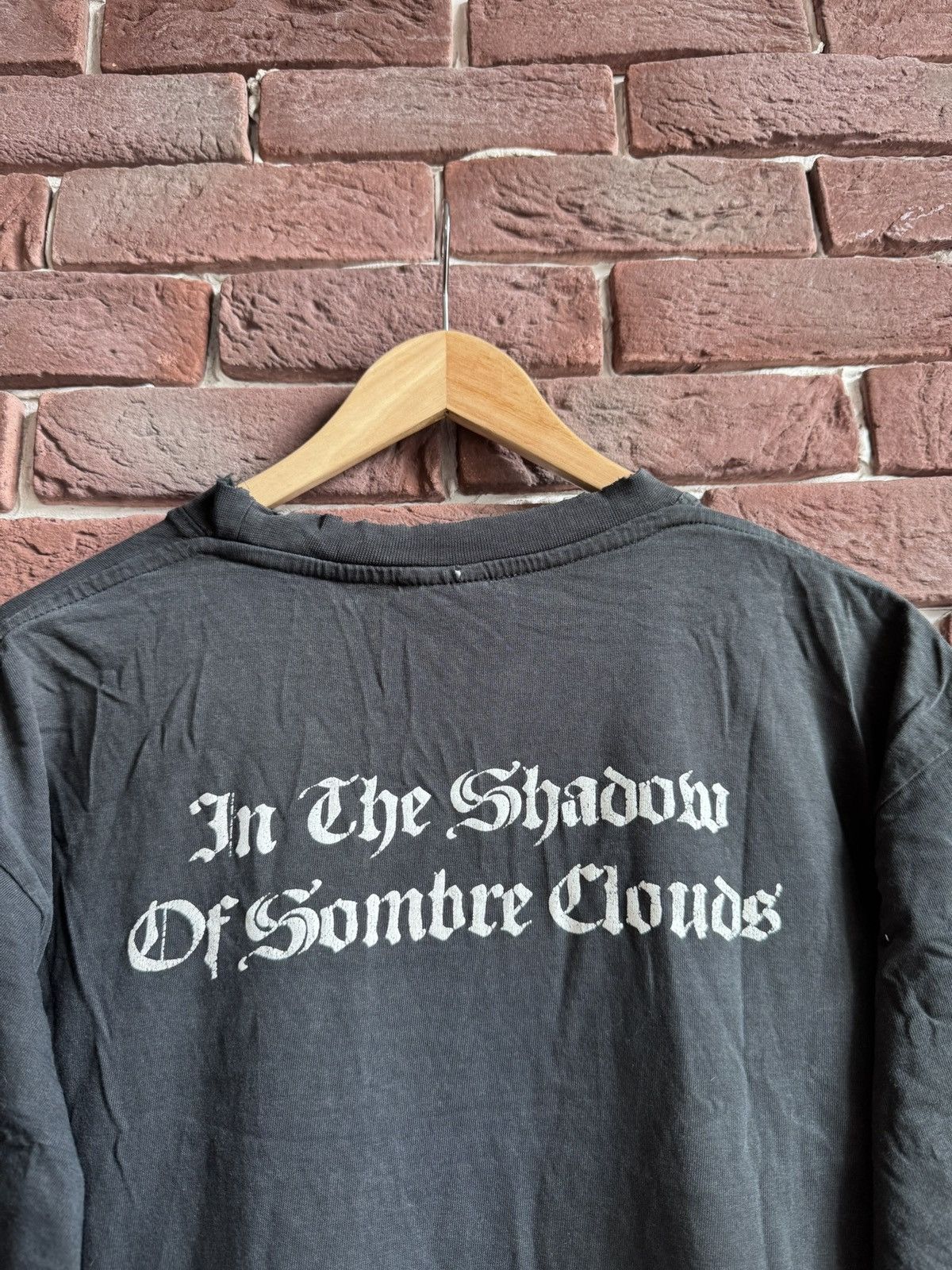 Band Tees Vintage 00s Verzivatar Sombre Cloud Black Metal Band T shirt Size US L / EU 52-54 / 3 - 11 Thumbnail
