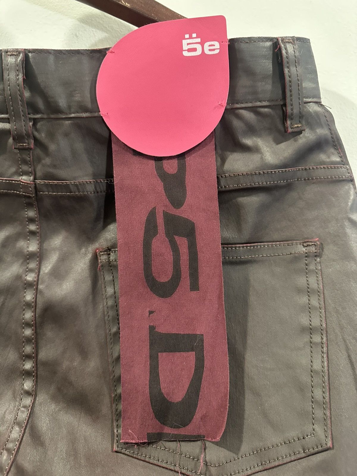 Sp5der Spider Worldwide Coated Front Pocket Jeans Size US 34 / EU 50 - 4 Thumbnail